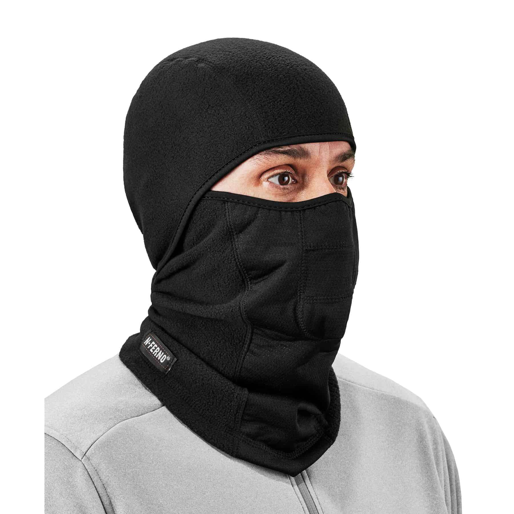 Ergodyne N-Ferno 6823 Wind-proof Hinged Balaclava - Black
