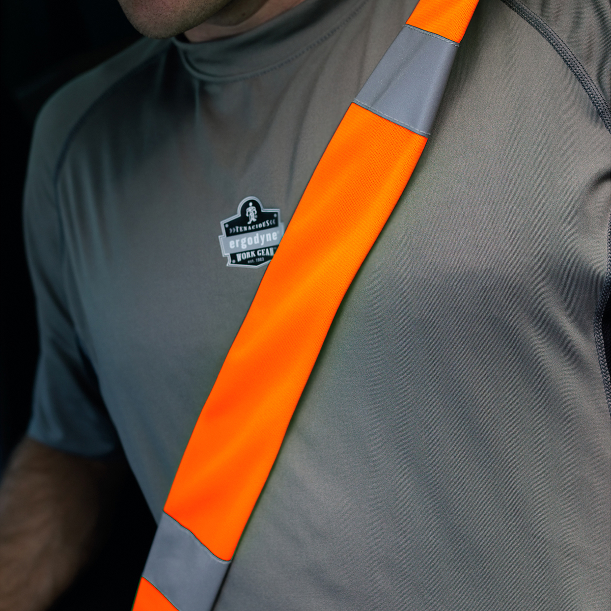 Ergodyne GloWear 8004 HiVis Seat Belt Cover Orange