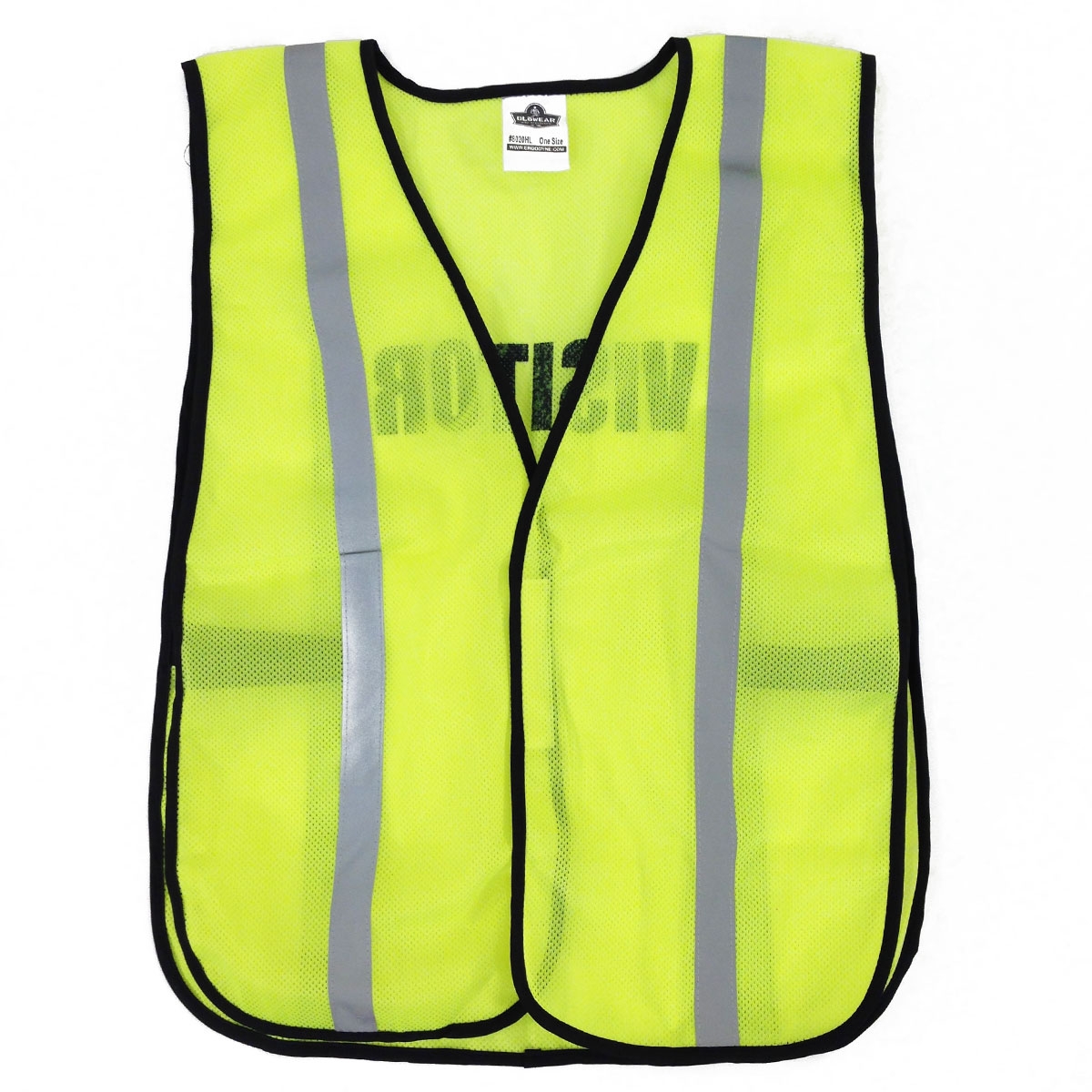 Ergodyne PrePrinted VISITOR Safety Vest Yellow/Lime