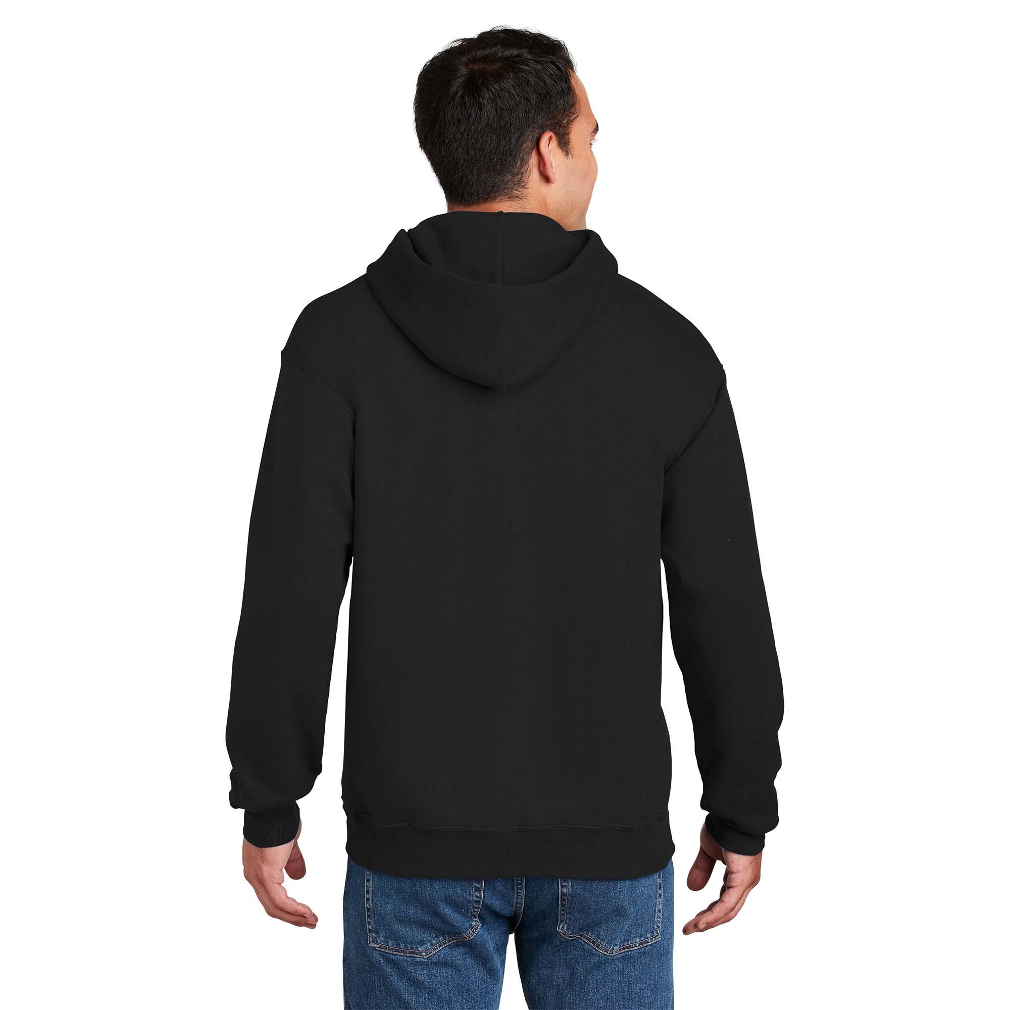 Hanes F170 Ultimate Cotton Pullover Hooded Sweatshirt - Black | Full Source
