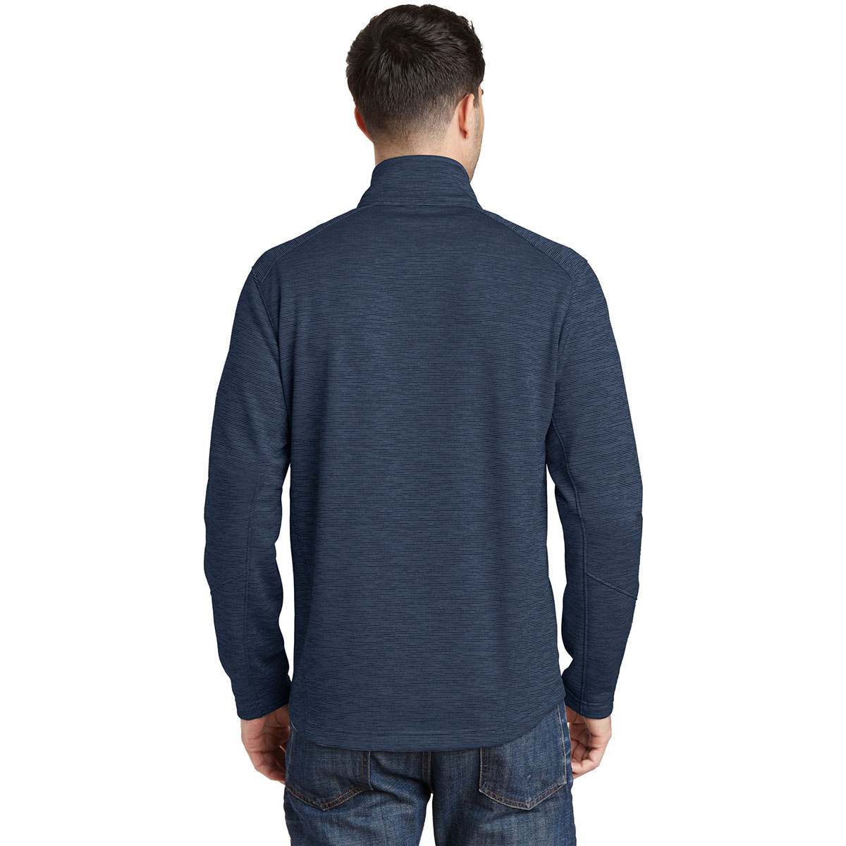 Port Authority F231 Digi Stripe Fleece Jacket - Navy | Full Source