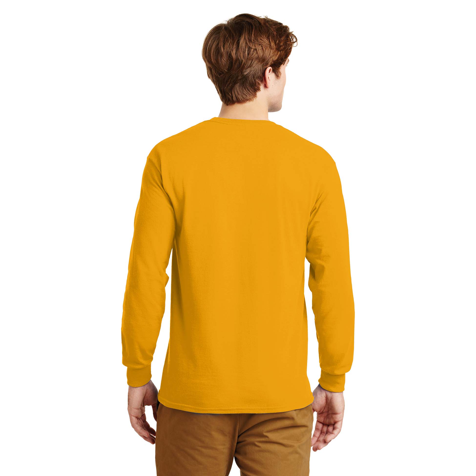 Gildan G2400 Ultra Cotton Long Sleeve T-Shirt - Gold | FullSource.com