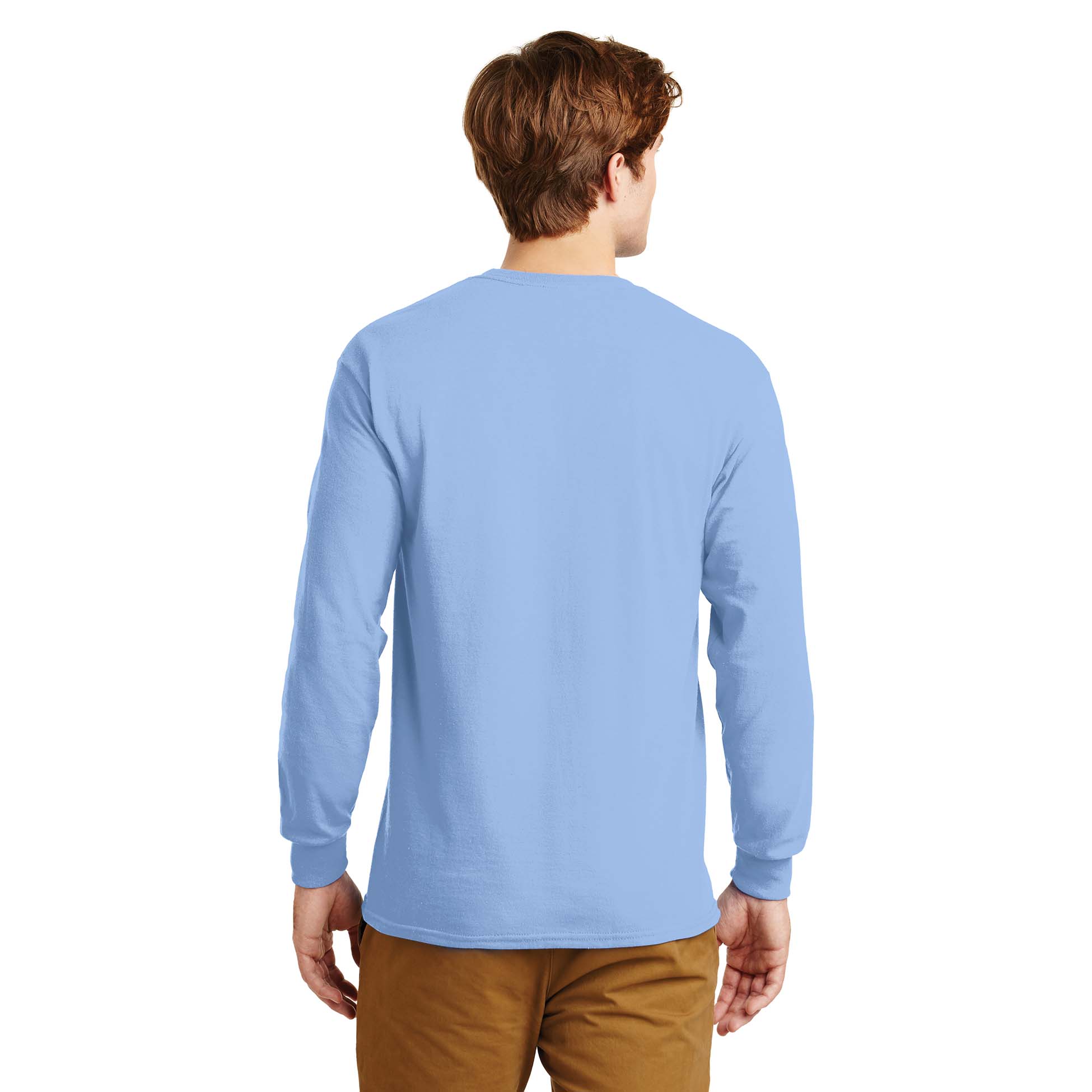Gildan G2400 Ultra Cotton Long Sleeve T-Shirt - Light Blue | FullSource.com
