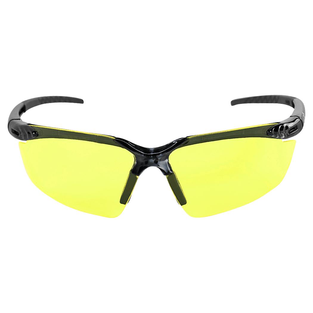 Crossfire 925 Sniper Safety Glasses - Black Frame - Yellow Lens