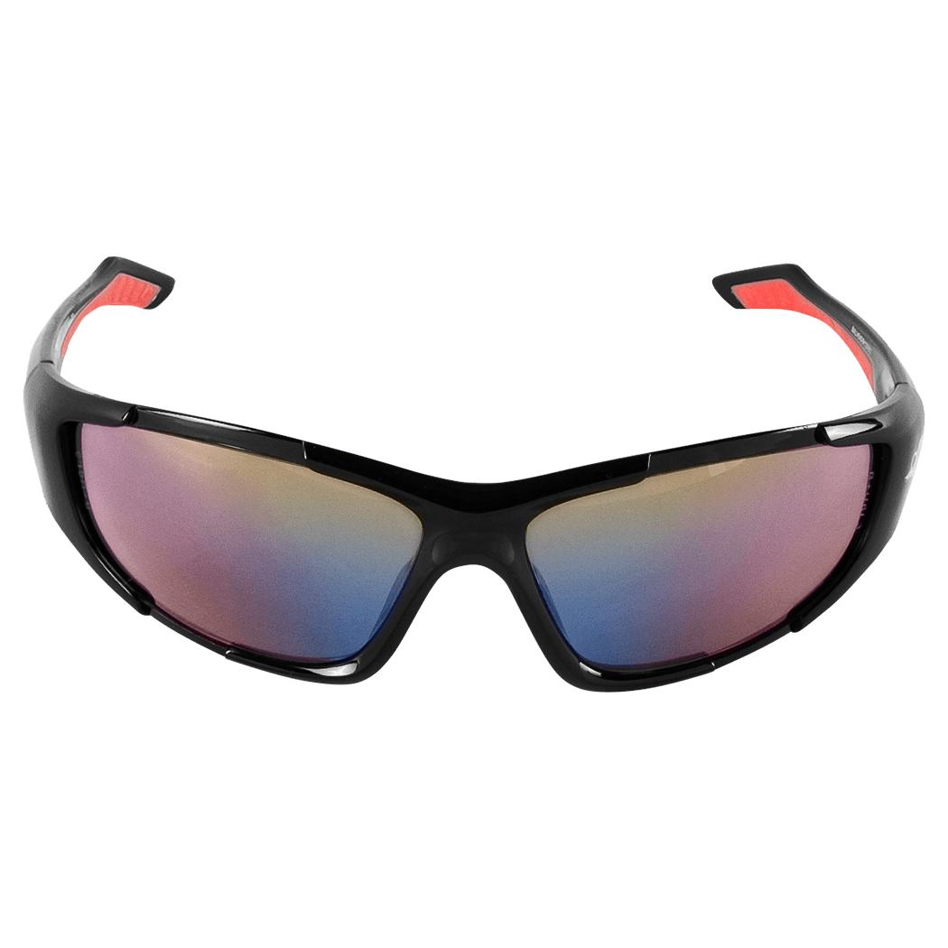 Bullhead Swordfish Safety Glasses - Polarized Blue Mirror Lens Matte Black Frame