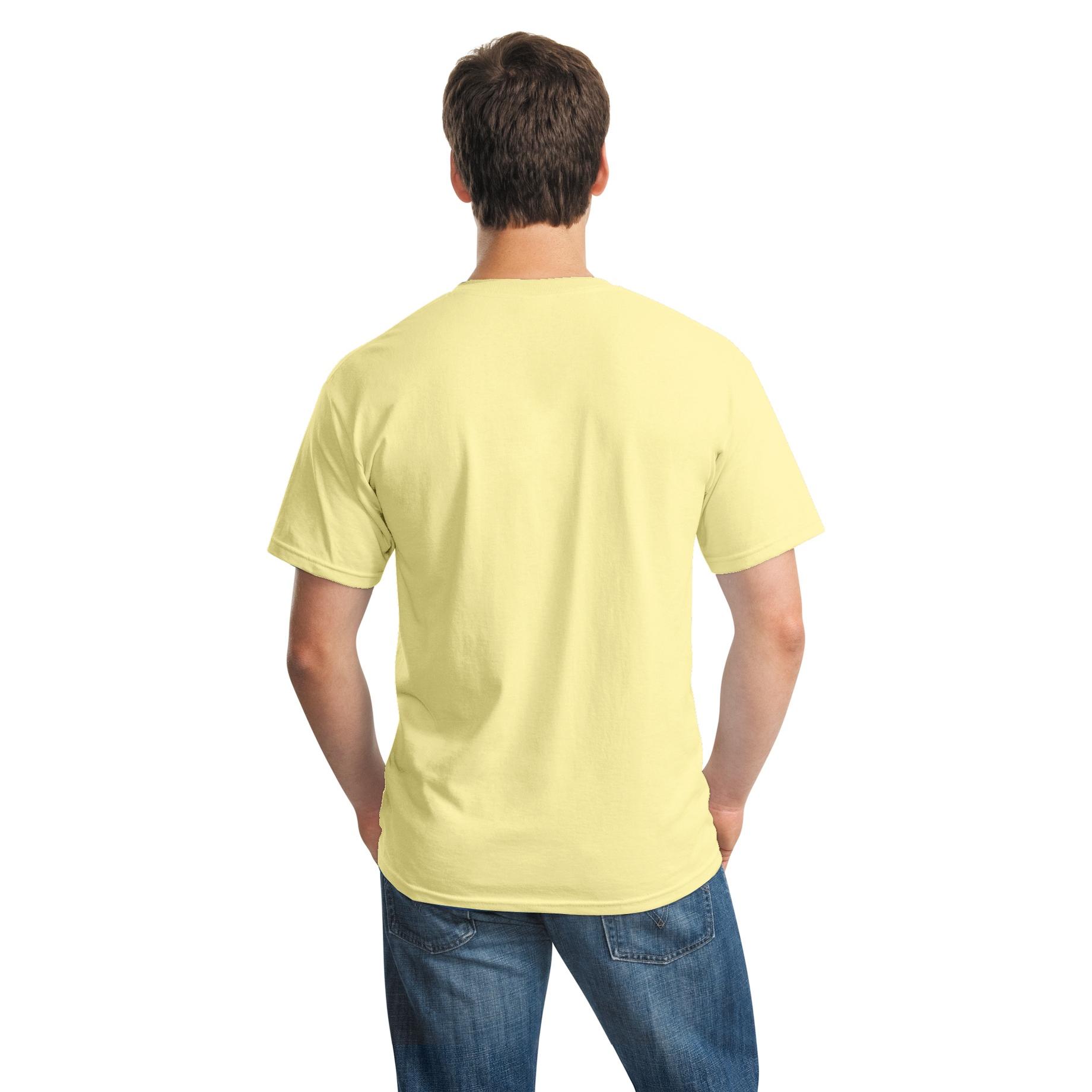 Gildan 5000 Heavy Cotton Polyester T Shirt Cornsilk