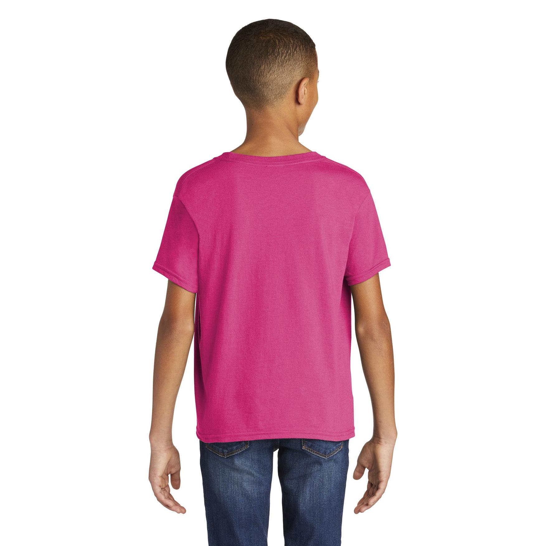 Gildan 64500b Youth Softstyle T Shirt Heliconia Full Source 4329