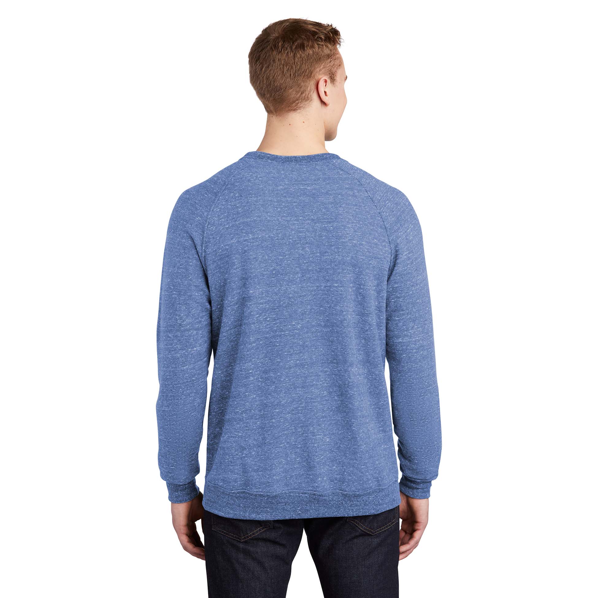 zero_oです。 Jerzees 91M Snow Heather French Terry Raglan Crew - Royal