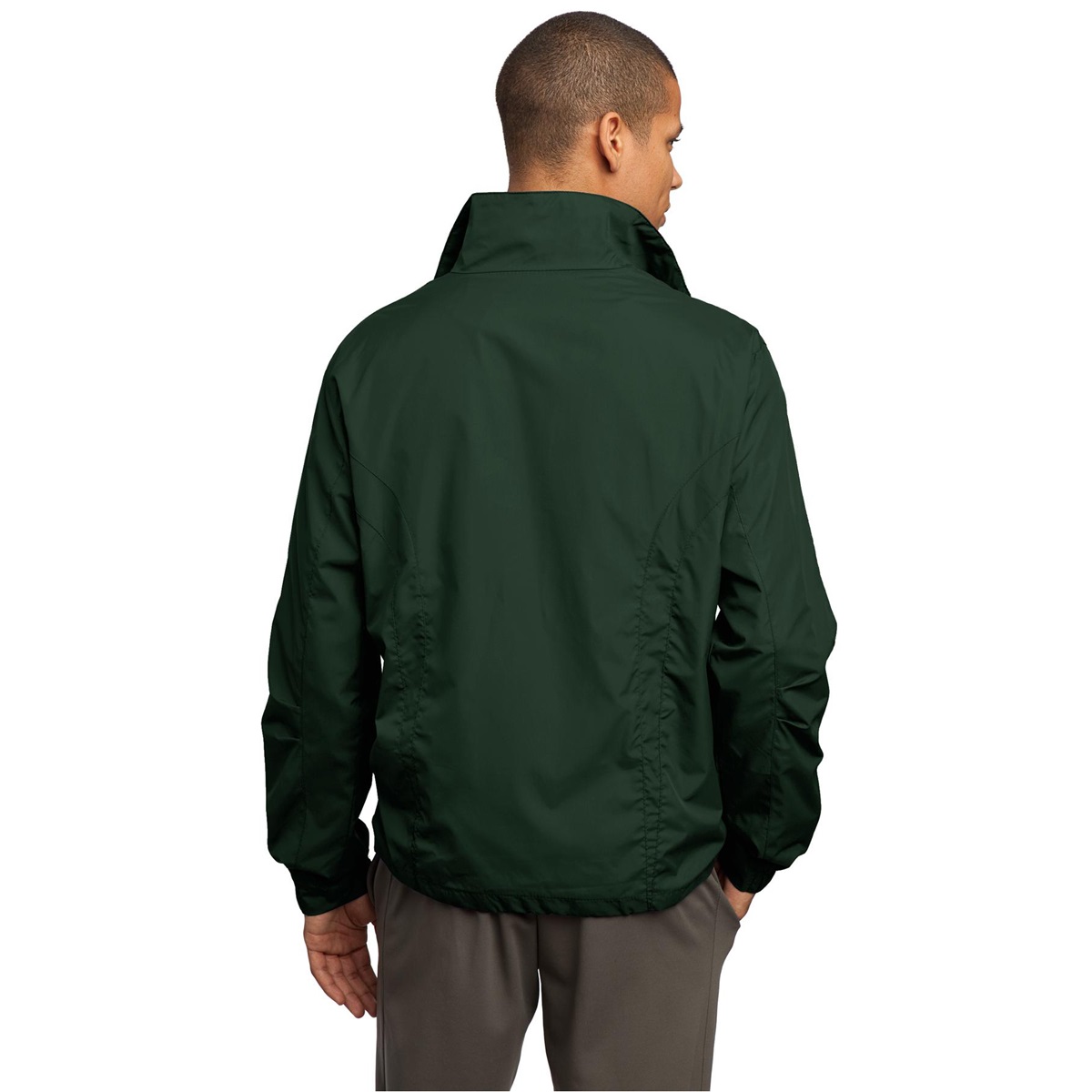 Sport-Tek JST70 Full-Zip Wind Jacket - Forest Green | Full Source