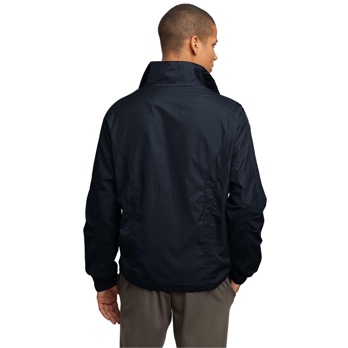 Sport-Tek JST70 Full-Zip Wind Jacket - True Navy | Full Source