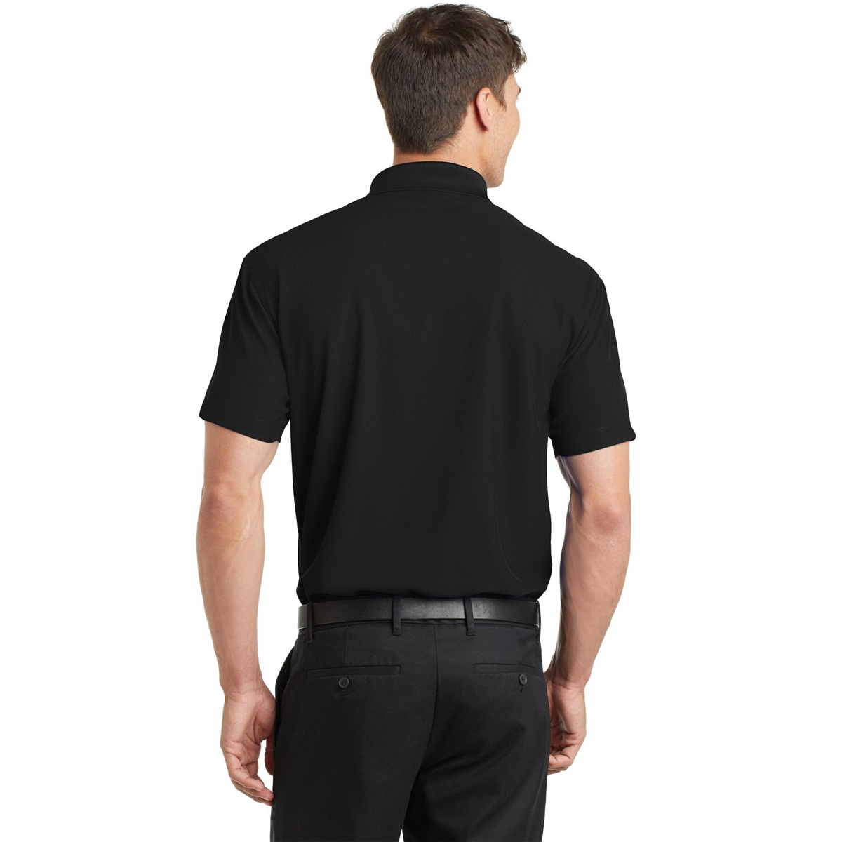 Port Authority K572 Dry Zone Grid Polo - Black | Full Source