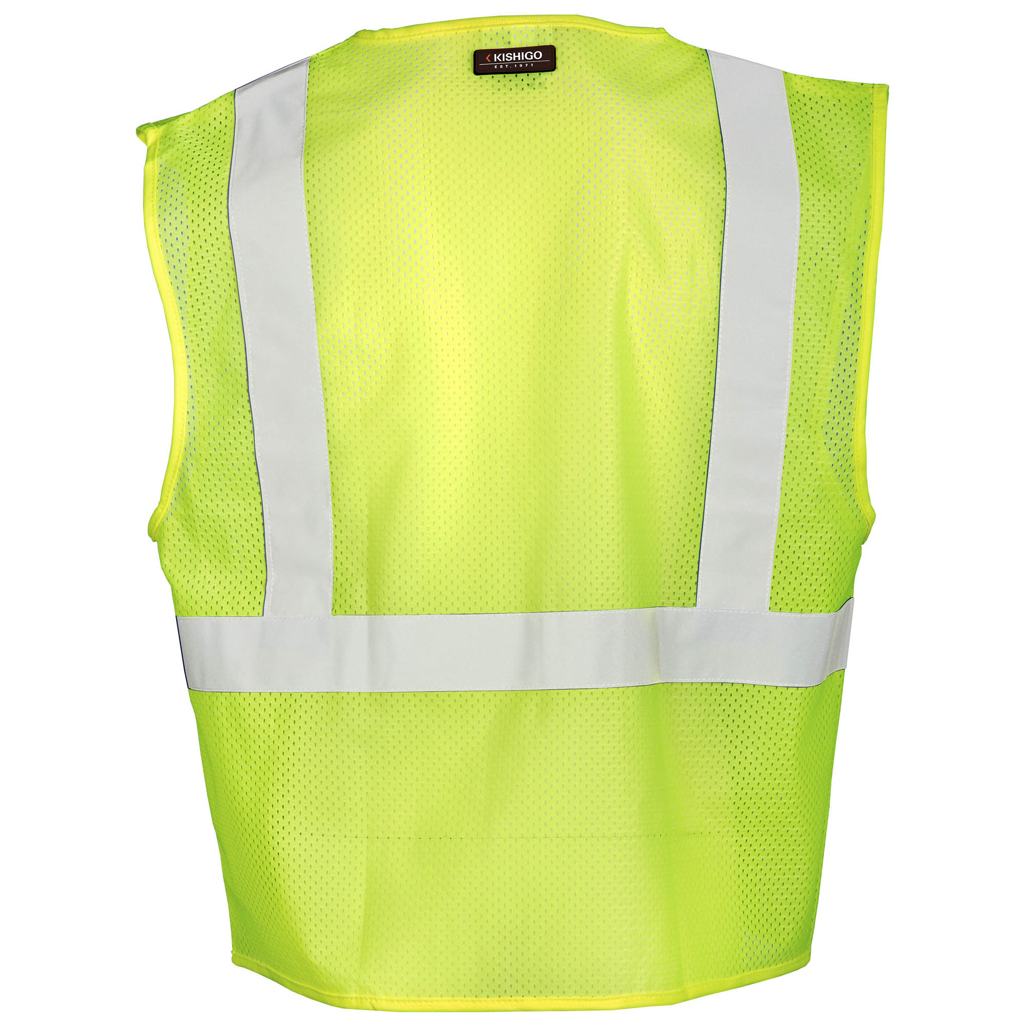 Kishigo 1085 Ultra-Cool Mesh 3-Pocket Safety Vest - Yellow/Lime | Full ...