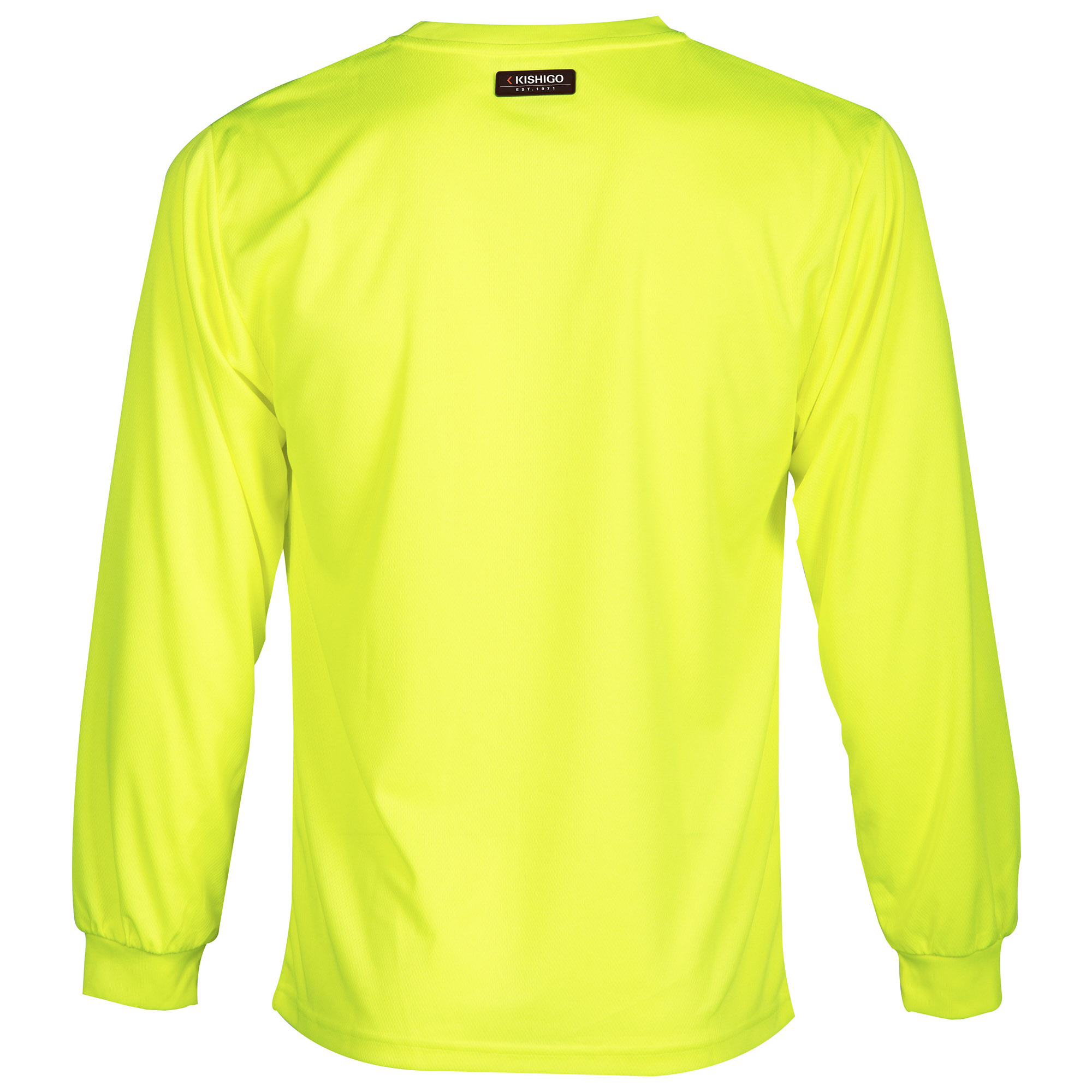 Kishigo 9122 Microfiber Long Sleeve T-Shirt - Yellow/Lime