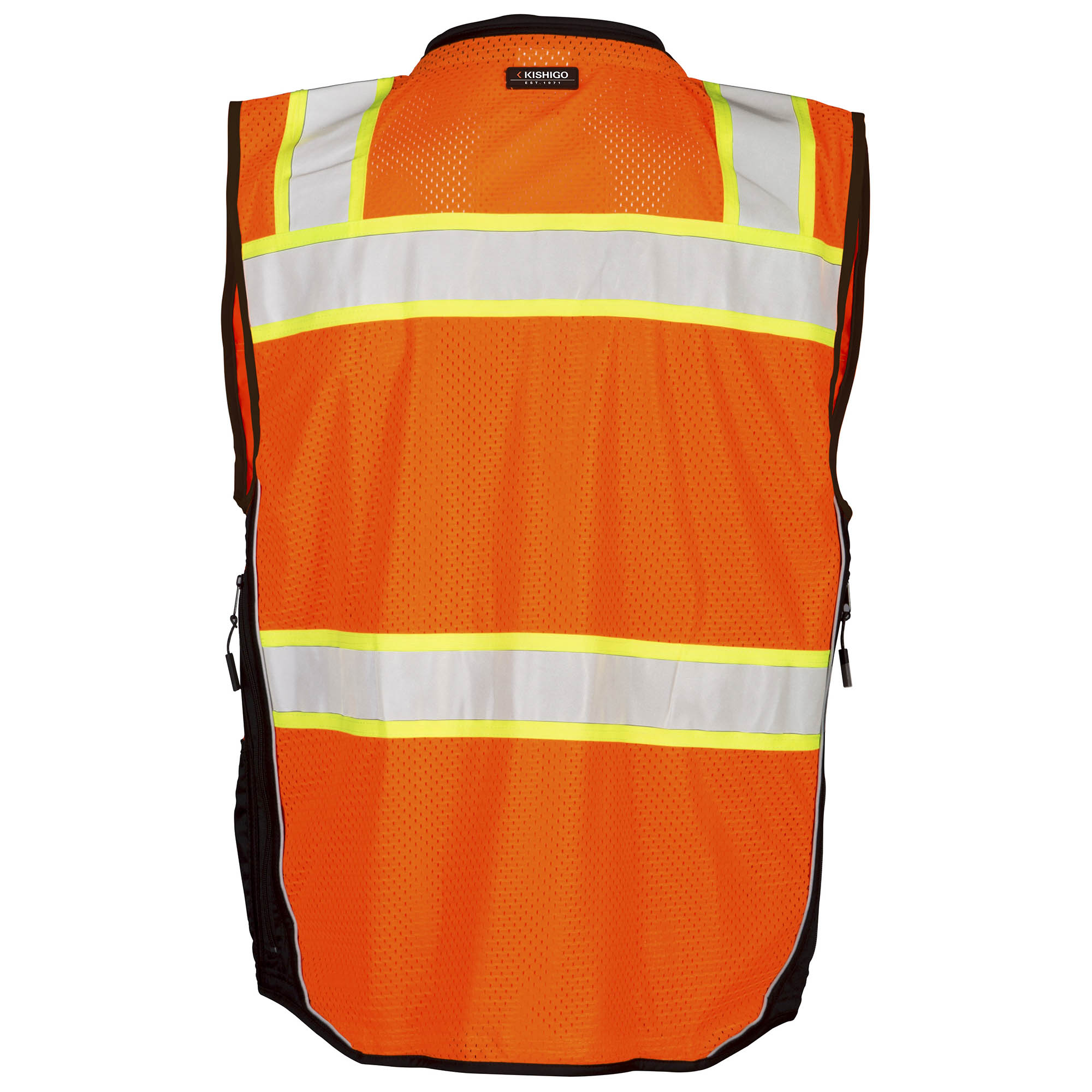 Kishigo S5003 Black Series Surveyor Safety Vest - Orange | Full Source