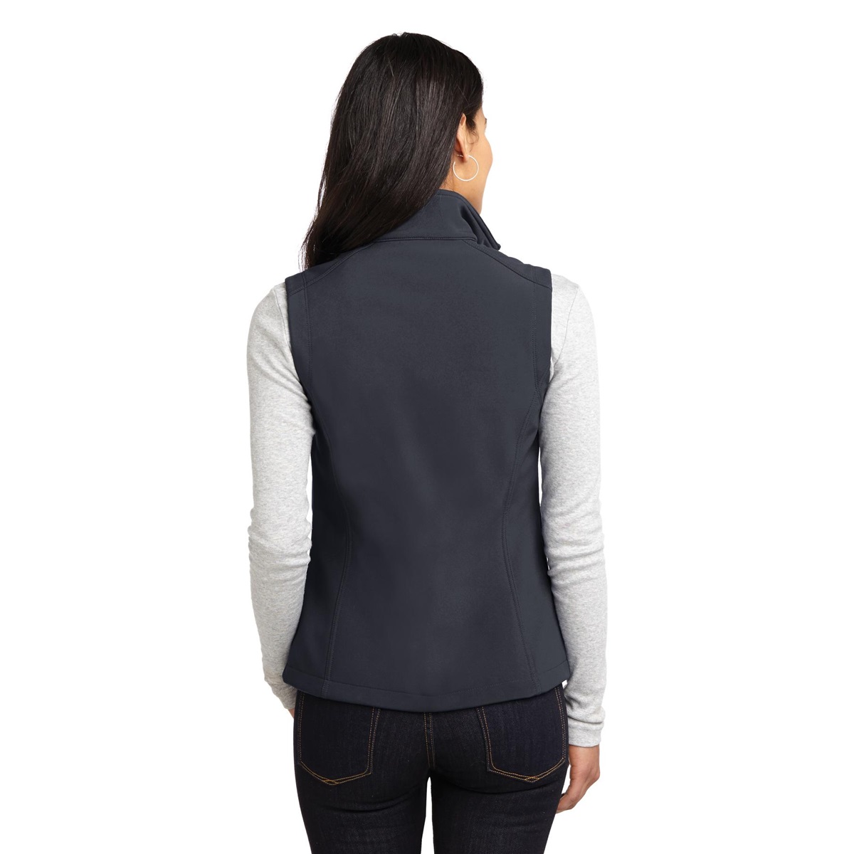 Port Authority L325 Ladies Core Soft Shell Vest - Battleship Grey ...