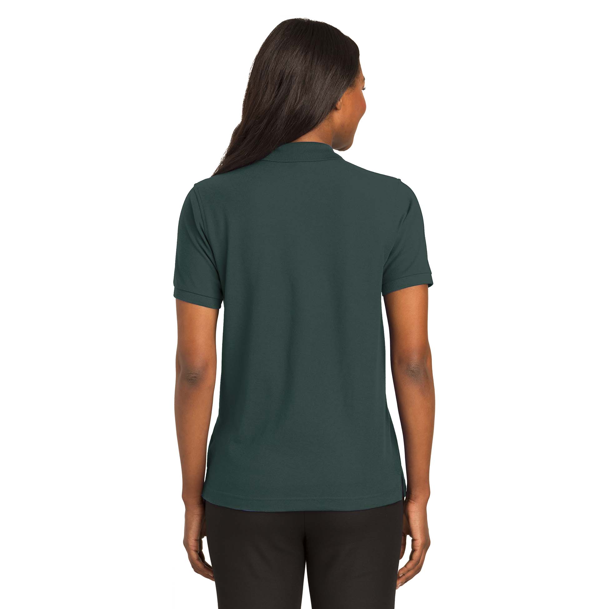 Port Authority L500 Ladies Silk Touch Polo - Dark Green | FullSource.com
