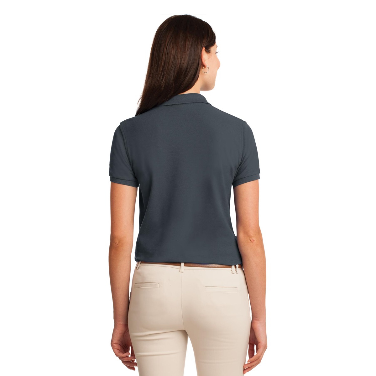 Port Authority L500 Ladies Silk Touch Polo - Steel Grey | FullSource.com