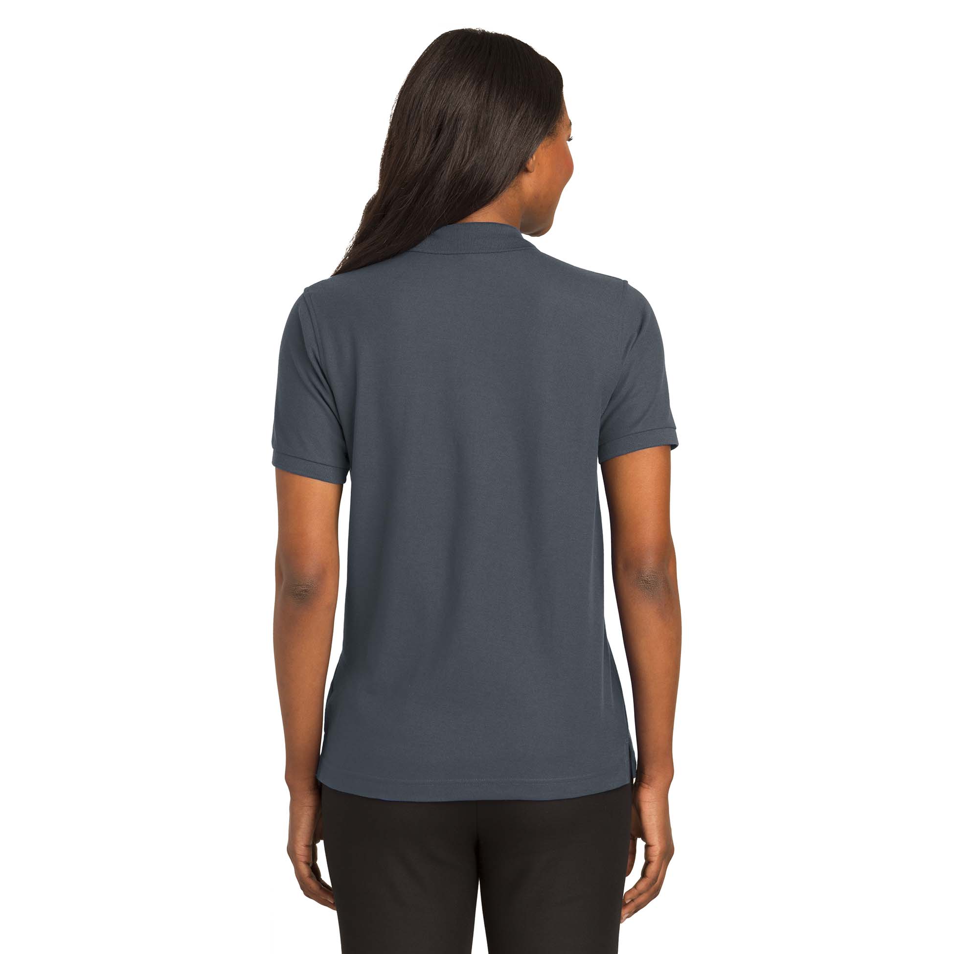 Port Authority L500 Ladies Silk Touch Polo - Steel Grey | Full Source