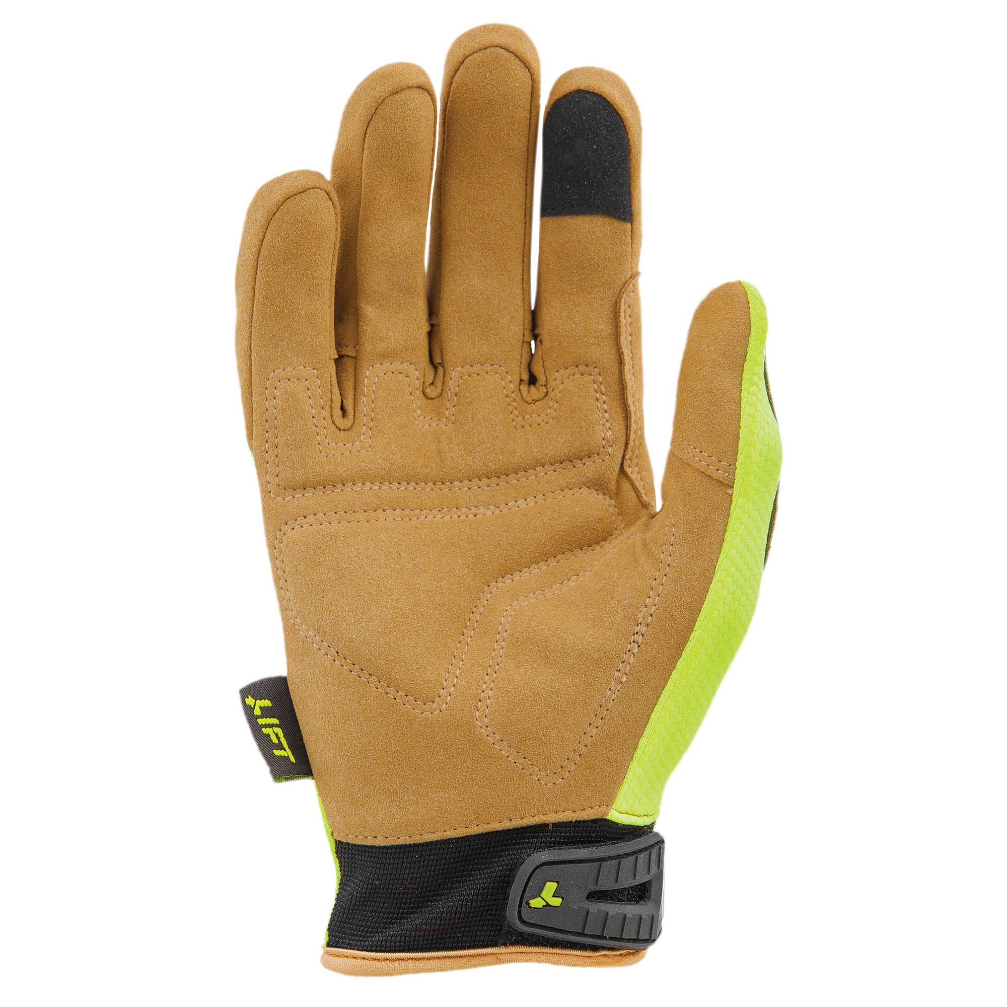 LIFT Safety GON17 Option Gloves HiViz Lime Full Source