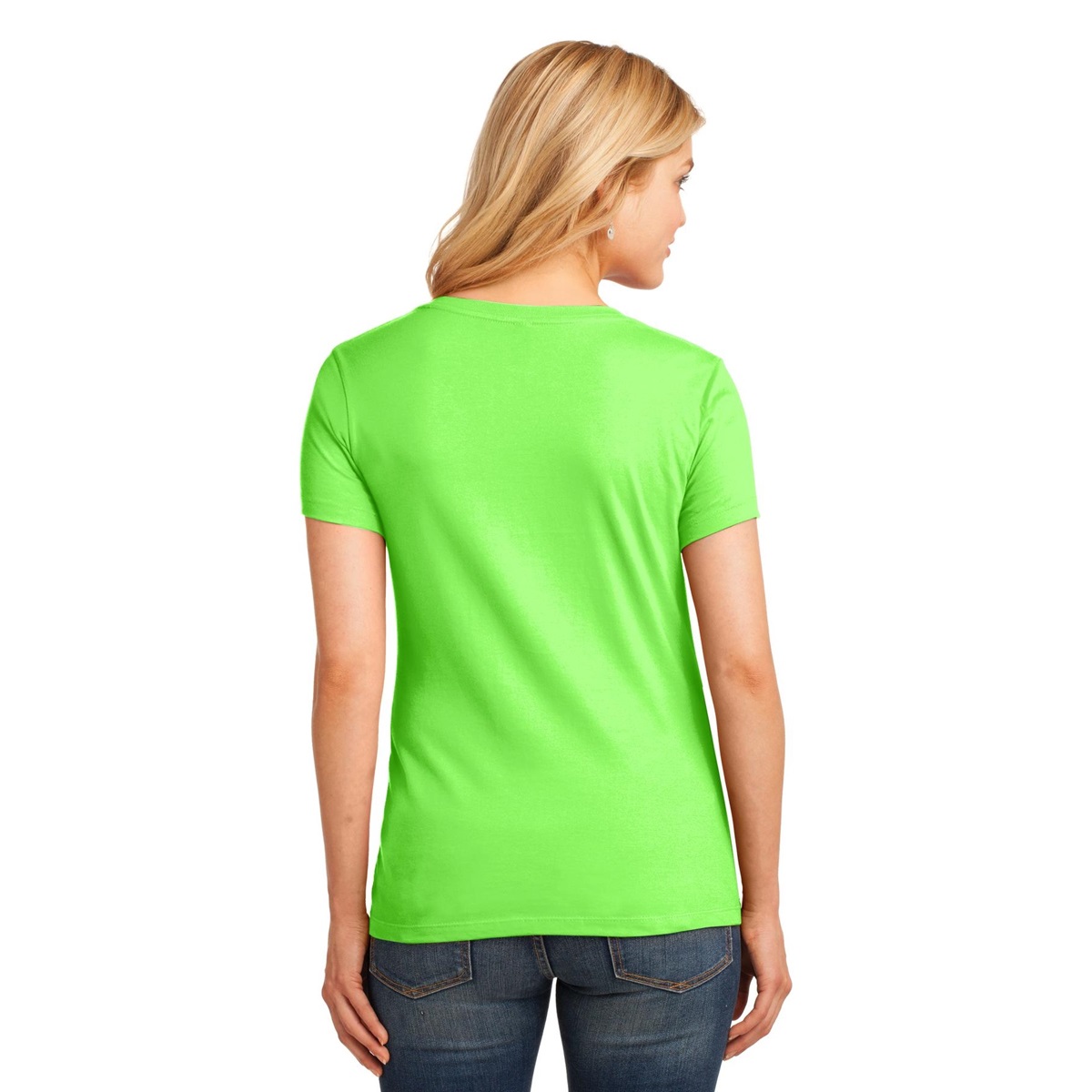 LPC54V Ladies Core Cotton V-Neck Tee 