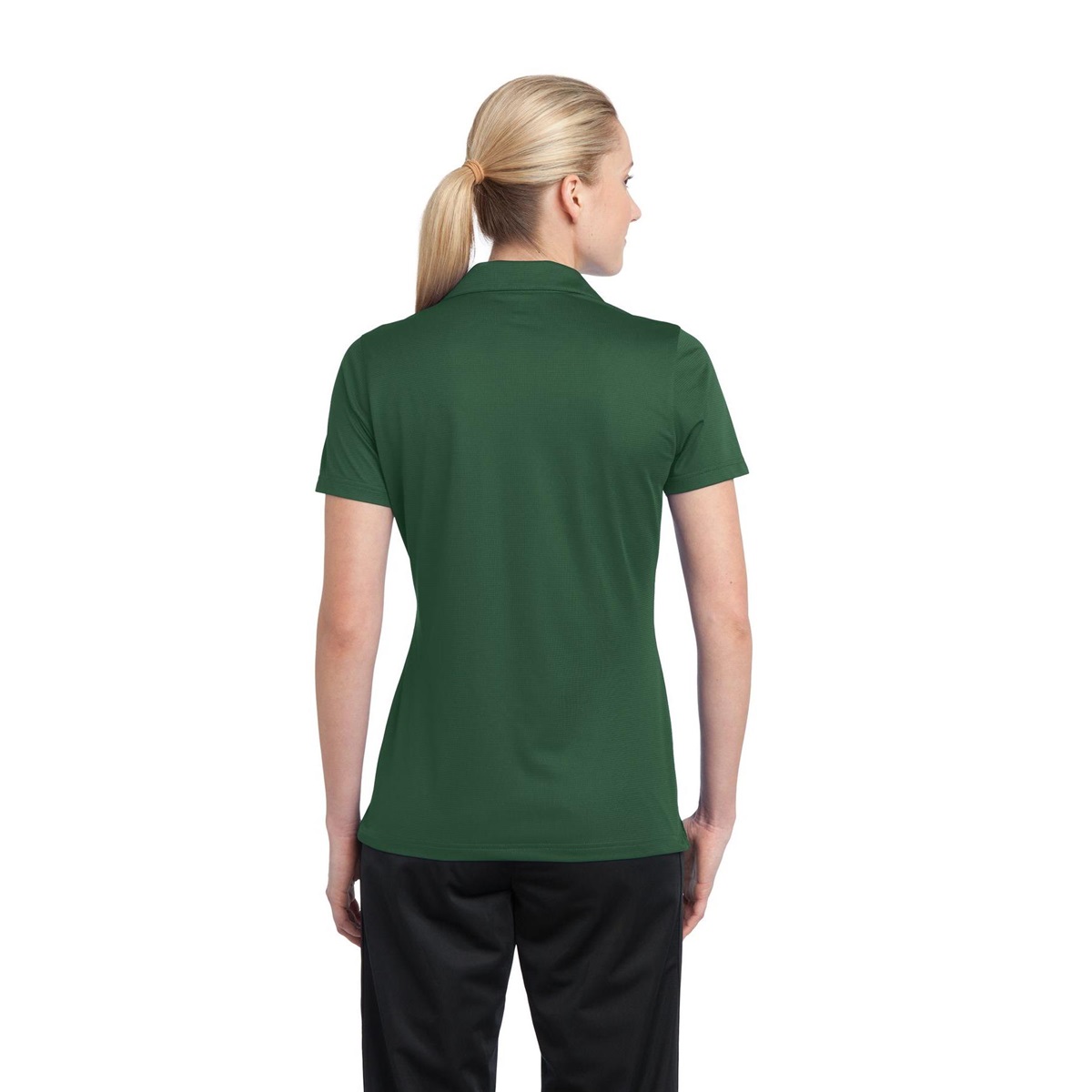 forest green polo shirt womens