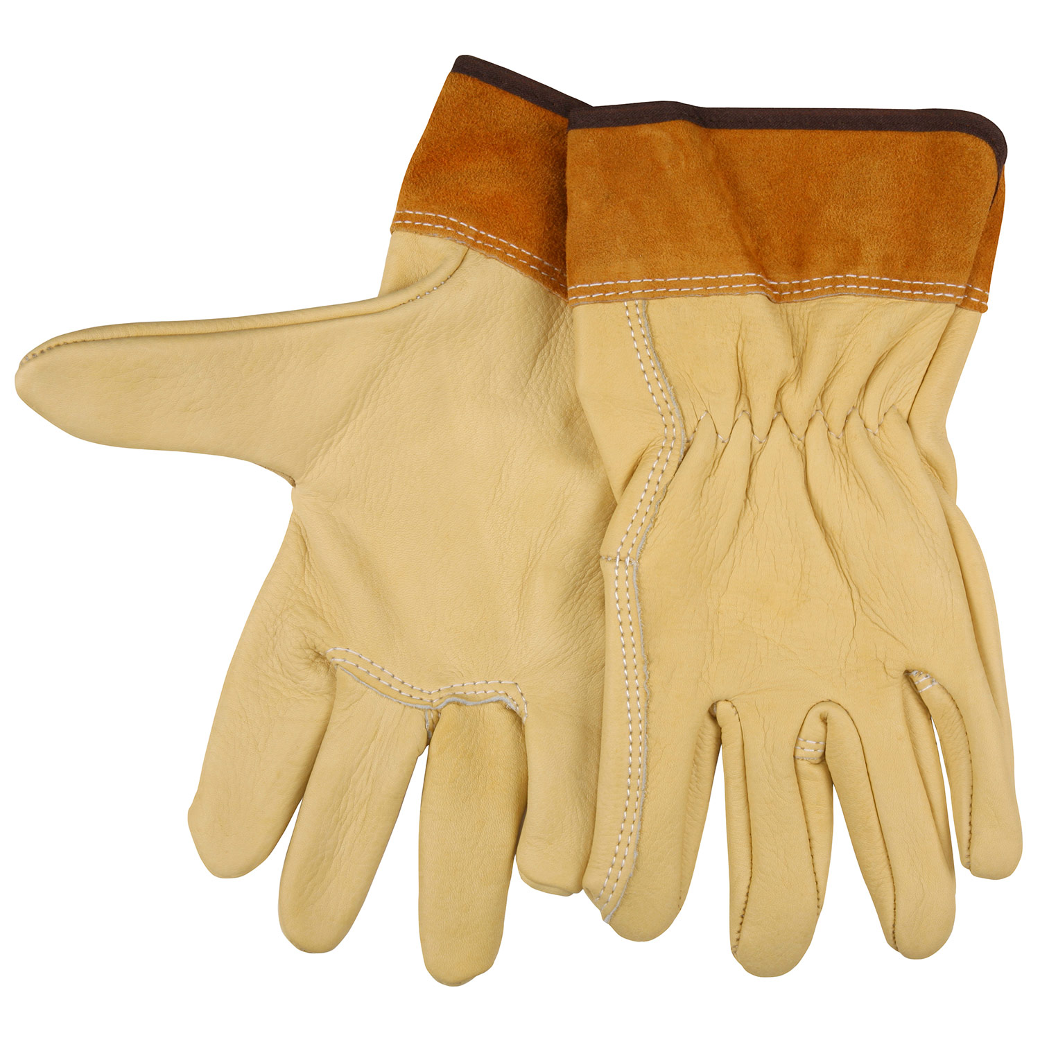 MCR Safety 4903L Select Grade Grain Cowskin Leather Welding Gloves ...