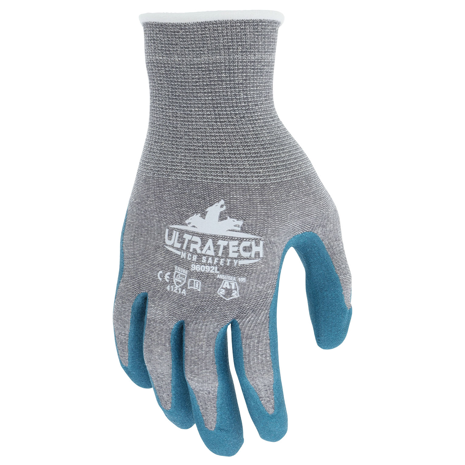 MCR Safety 96092 UltraTech Biodegradable Nitrile Foam Coated Gloves ...