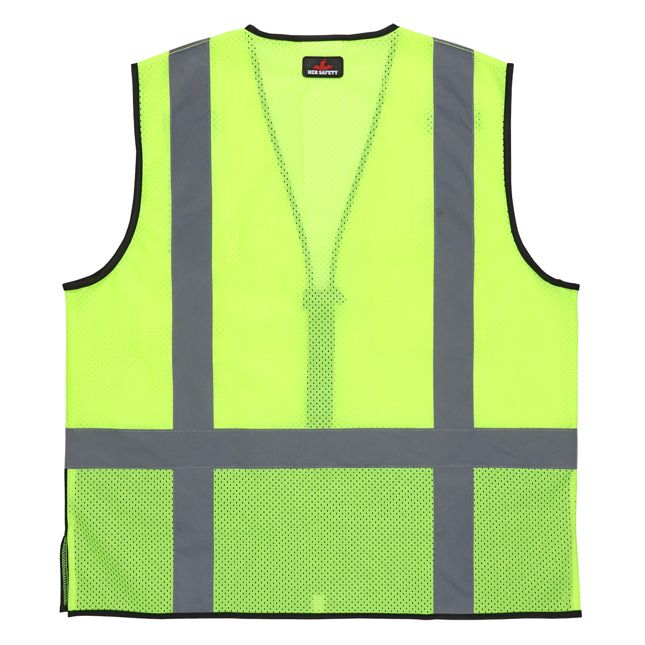 MCR Safety CL2MLSZ Type R Class 2 Luminator Black Bottom Solid/Mesh