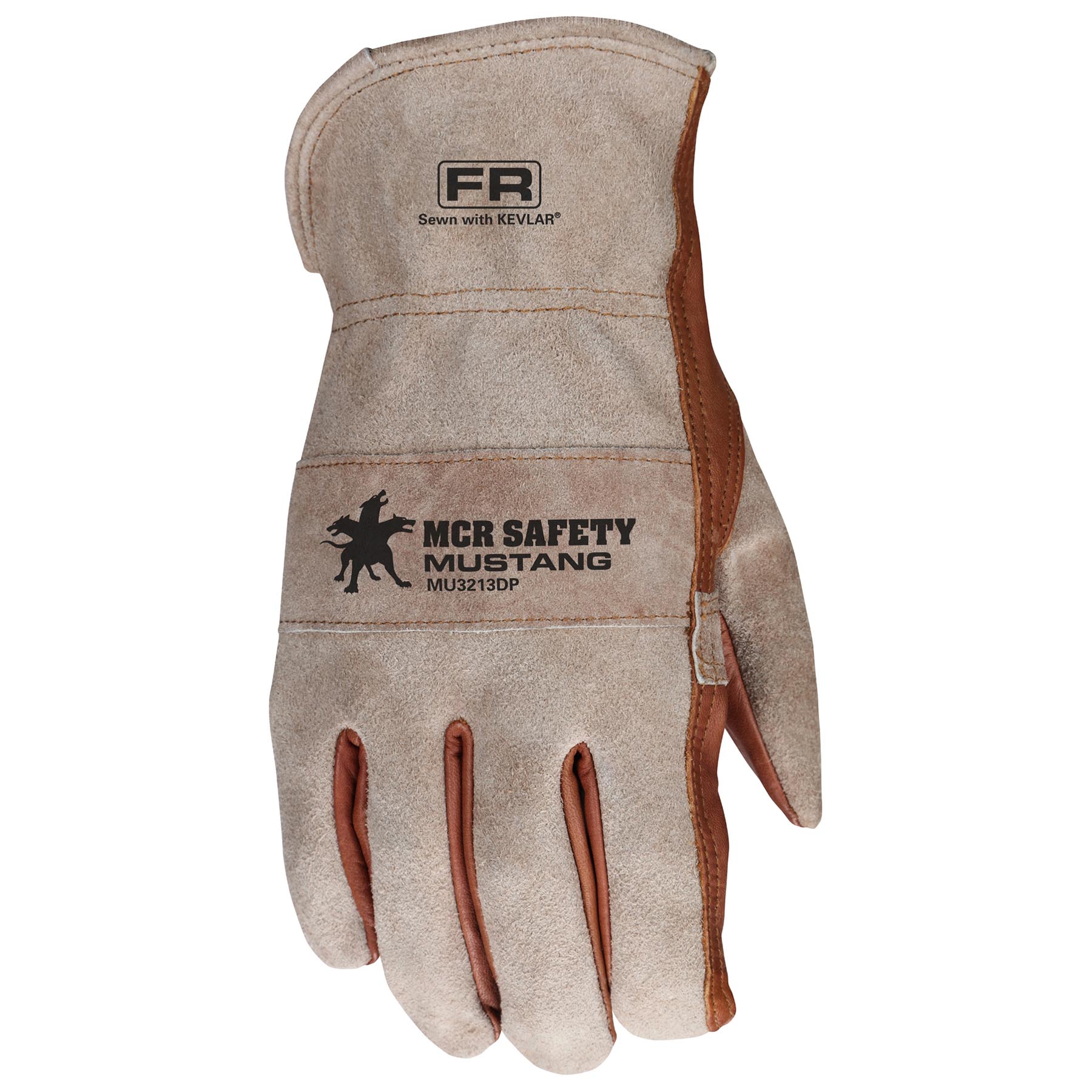 MCR Safety MU3213DP Mustang Utility Premium Cowhide Double Palm Driver  Gloves Full Source