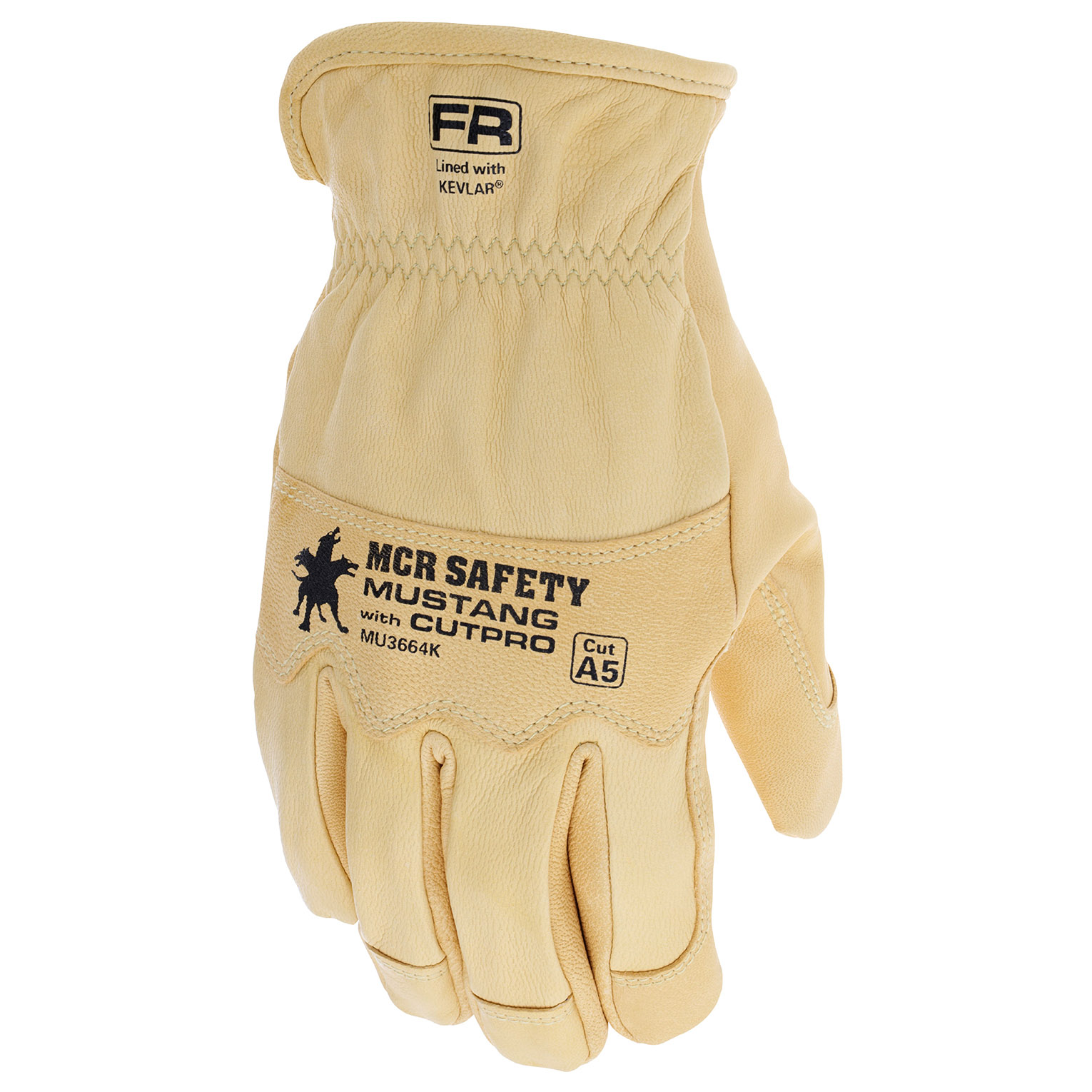 MCR Safety MU3664K Mustang HiDex Premium Goatskin Leather Driver Gloves