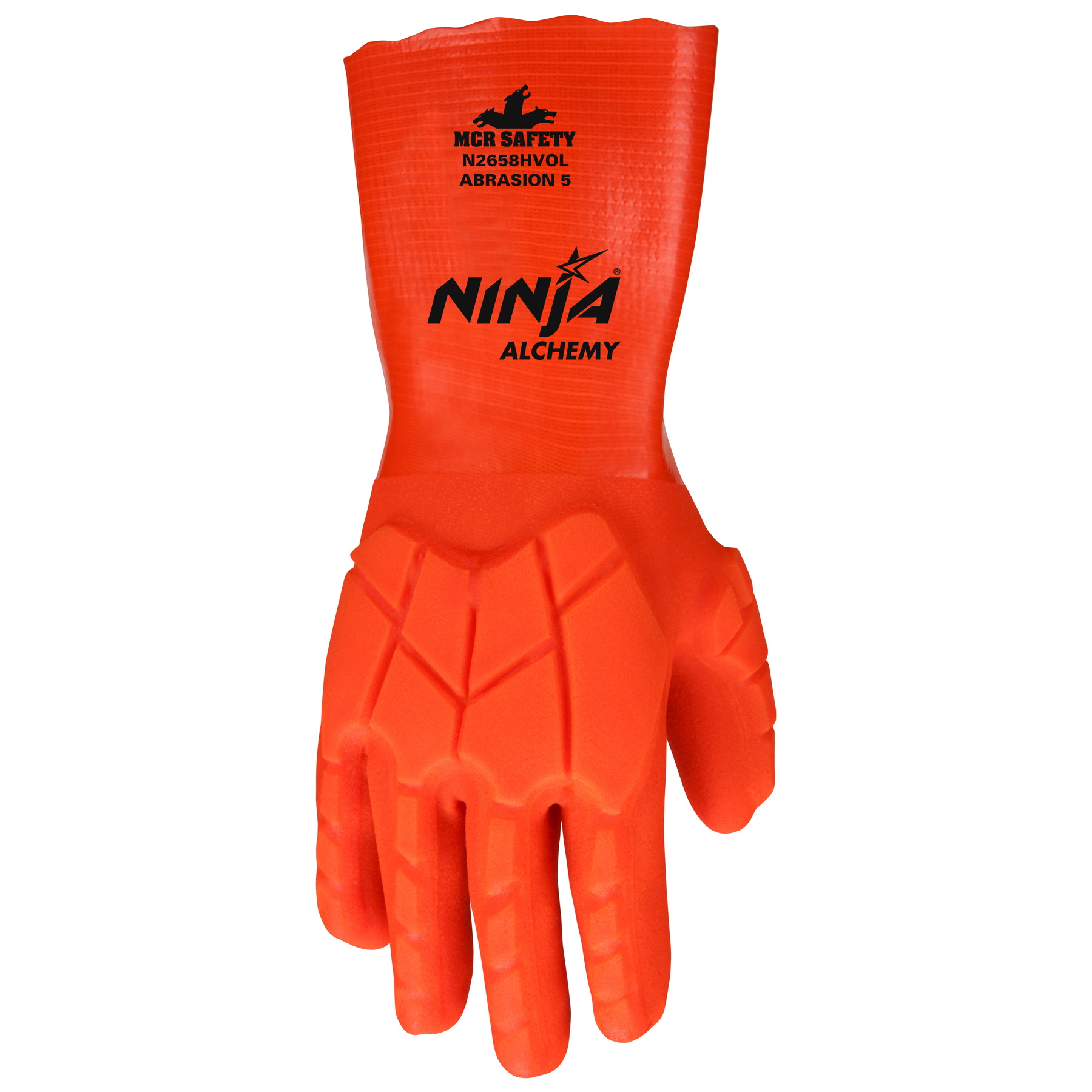 Gripster® Orange Foam Rubber Coated High-Visibility Lightweight Gloves -  360HV