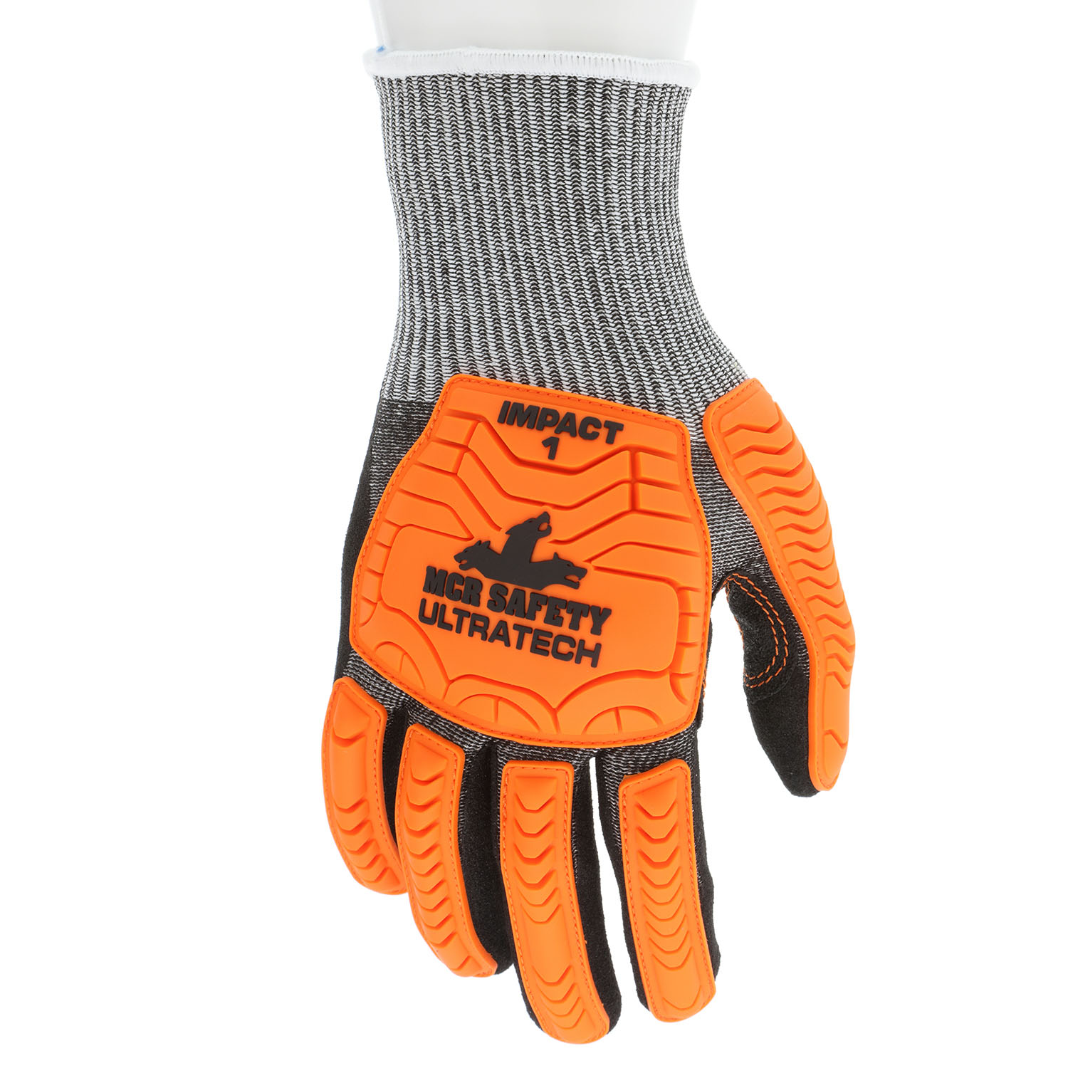 MCR Safety Ultratech UT1952 13 Gauge HyperMax Shell Mechanics Gloves, Gray,  Box of 12 Pairs