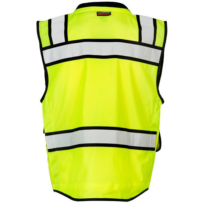 Kishigo S5004 High Performance Surveyors Safety Vest Yellow/Lime Full  Source