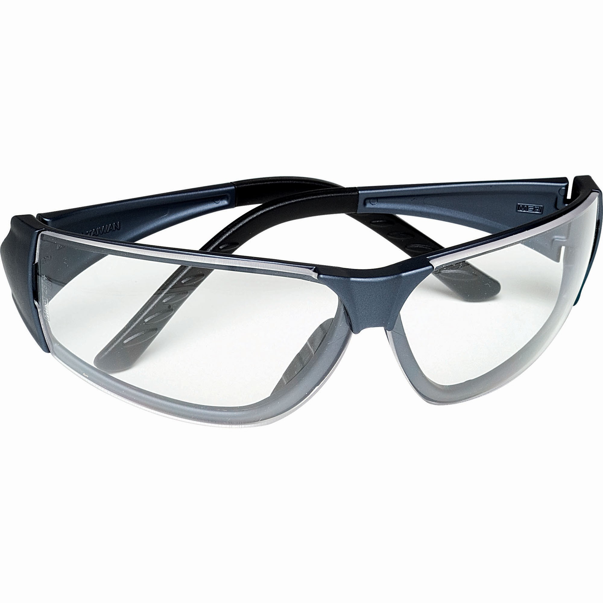 MSA 10070917 EasyFlex Safety Glasses Gray Frame Clear Lens