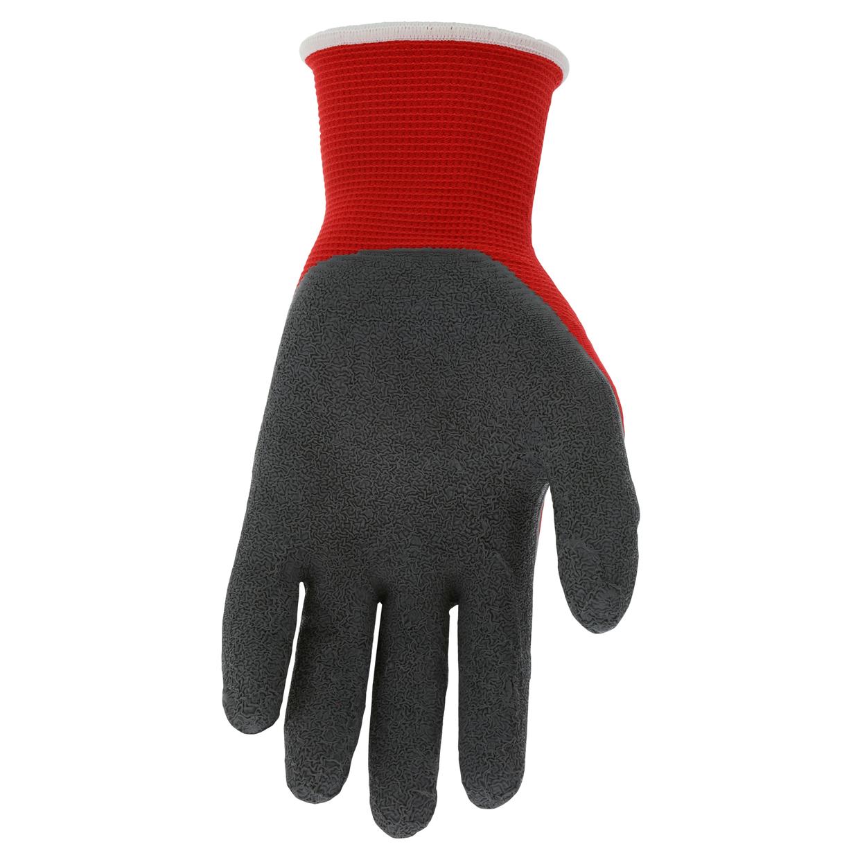 Large 12 Pair Size Memphis N9680 Ninja Flex Latex Coated Nylon Gloves 