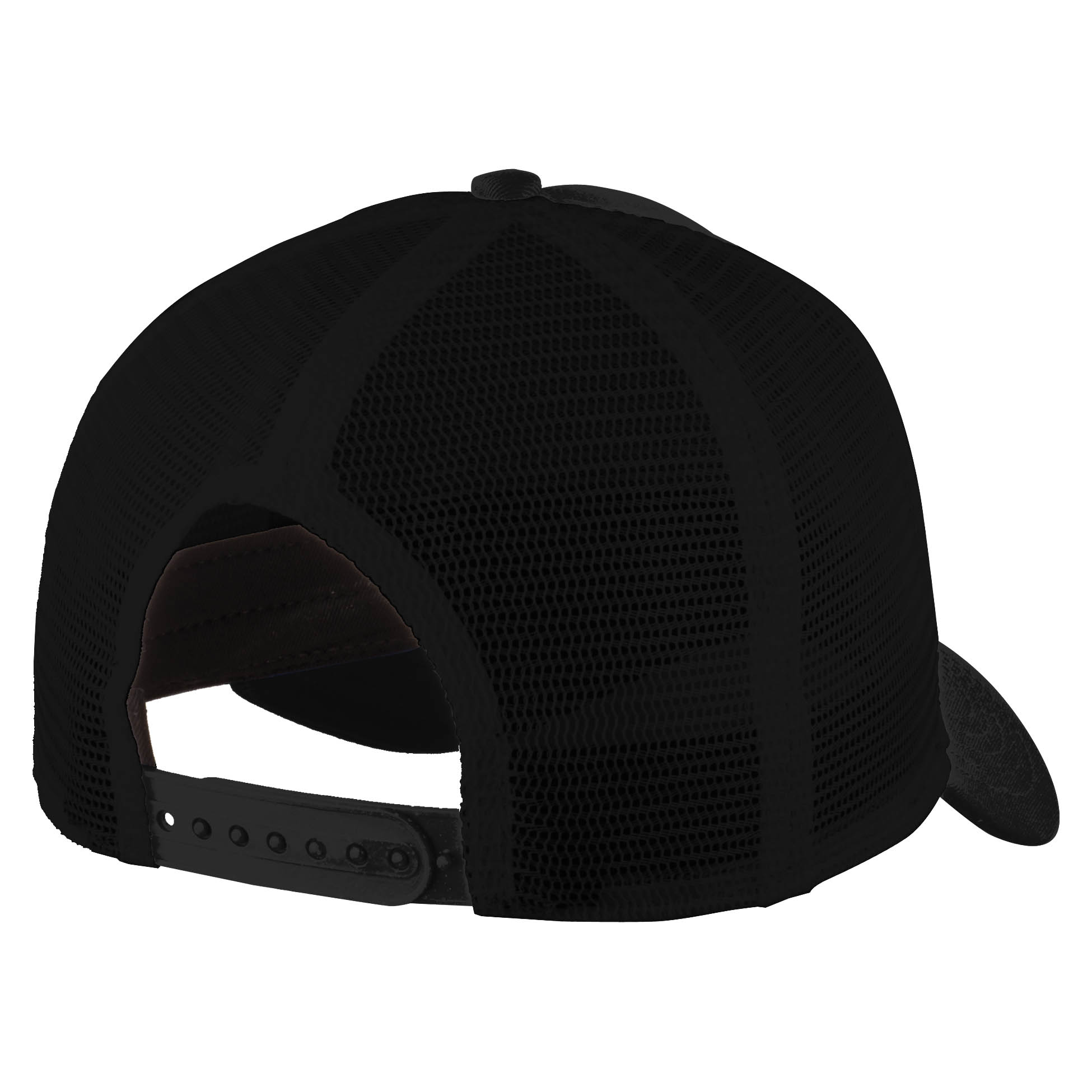 New Era NE205 Snapback Trucker Cap - Black/Black | Full Source