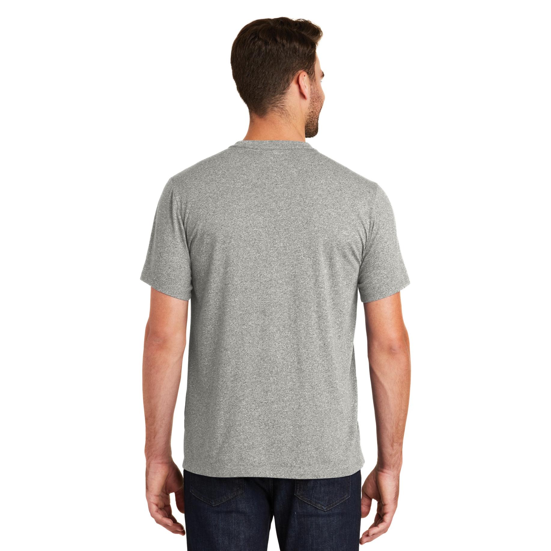 New Era NEA100 Heritage Blend Crew Tee - Light Graphite Twist | Full Source