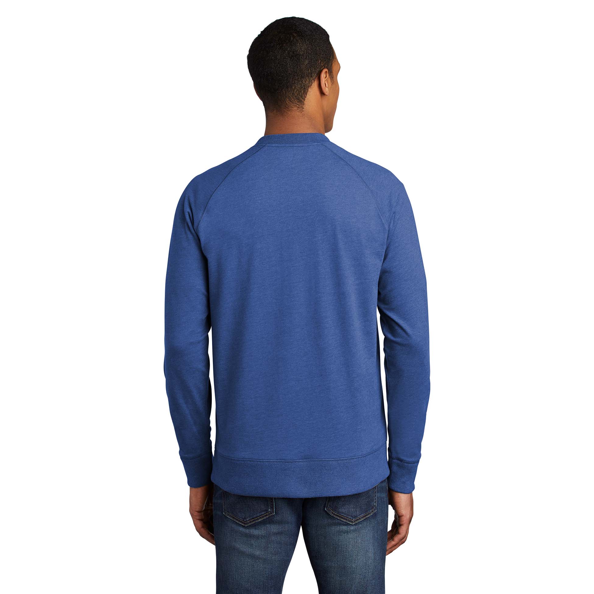 New Era NEA123 Sueded Cotton Blend 1/4-Zip Pullover - Royal Heather ...