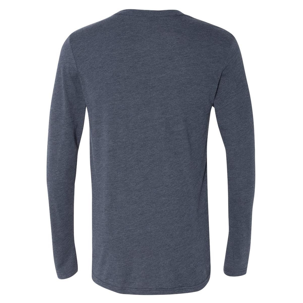 Next Level 6071 Triblend Long Sleeve Crew - Vintage Navy | Full Source