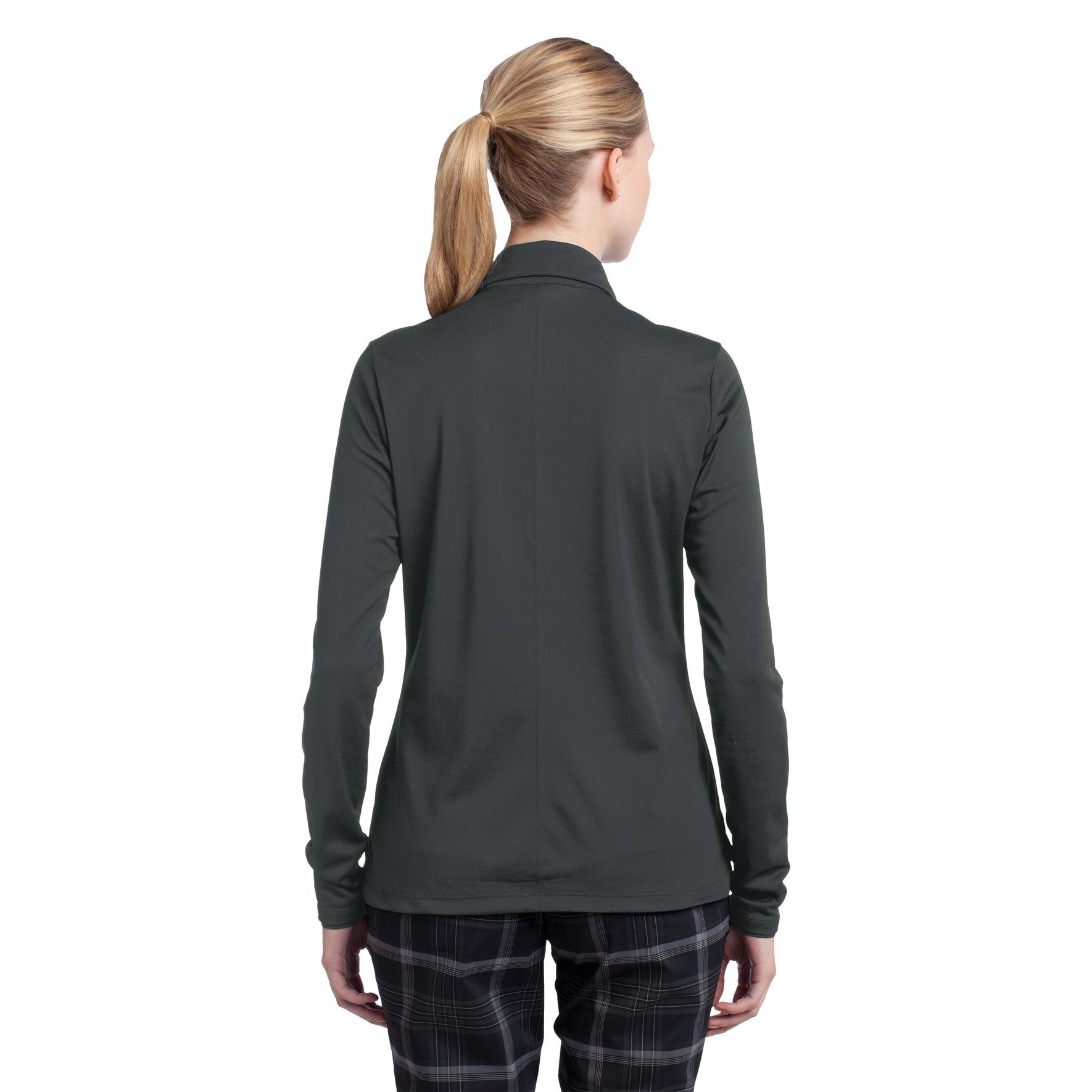 Nike 545322 Ladies Long Sleeve Dri-FIT Stretch Tech Polo - Anthracite ...