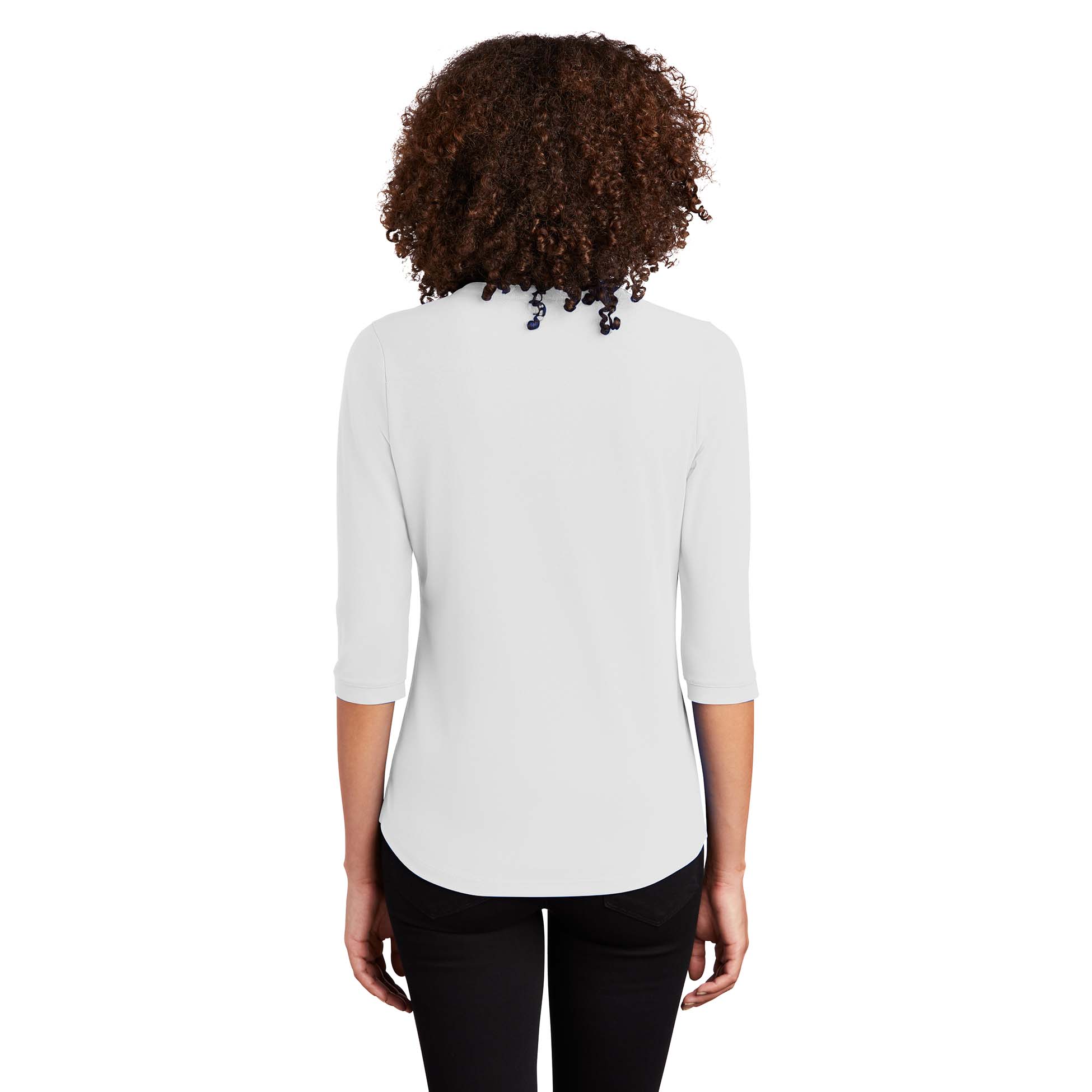 OGIO LOG104 Ladies Jewel Henley Bright White Full Source