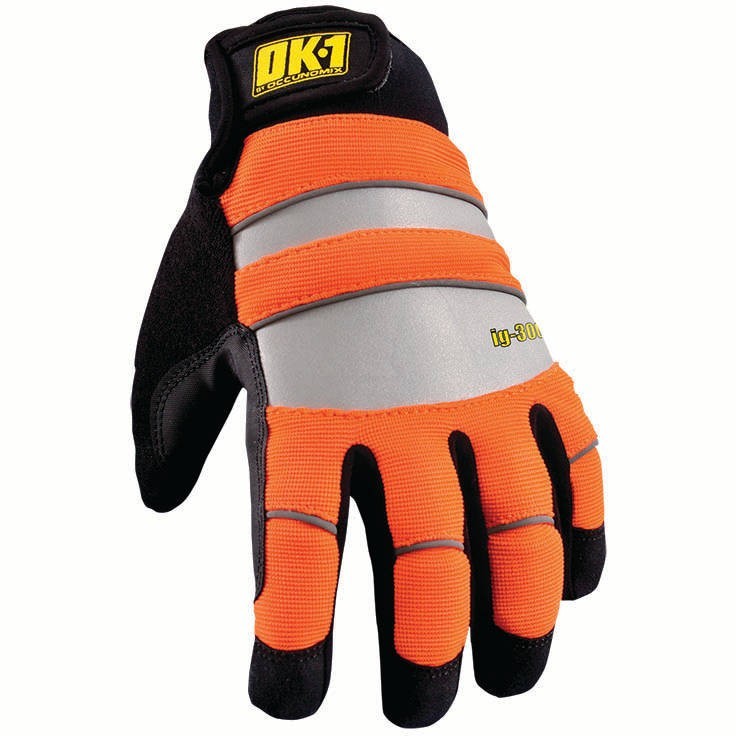 OK-1 IG300 Waterproof Winter Gloves - Orange | FullSource.com