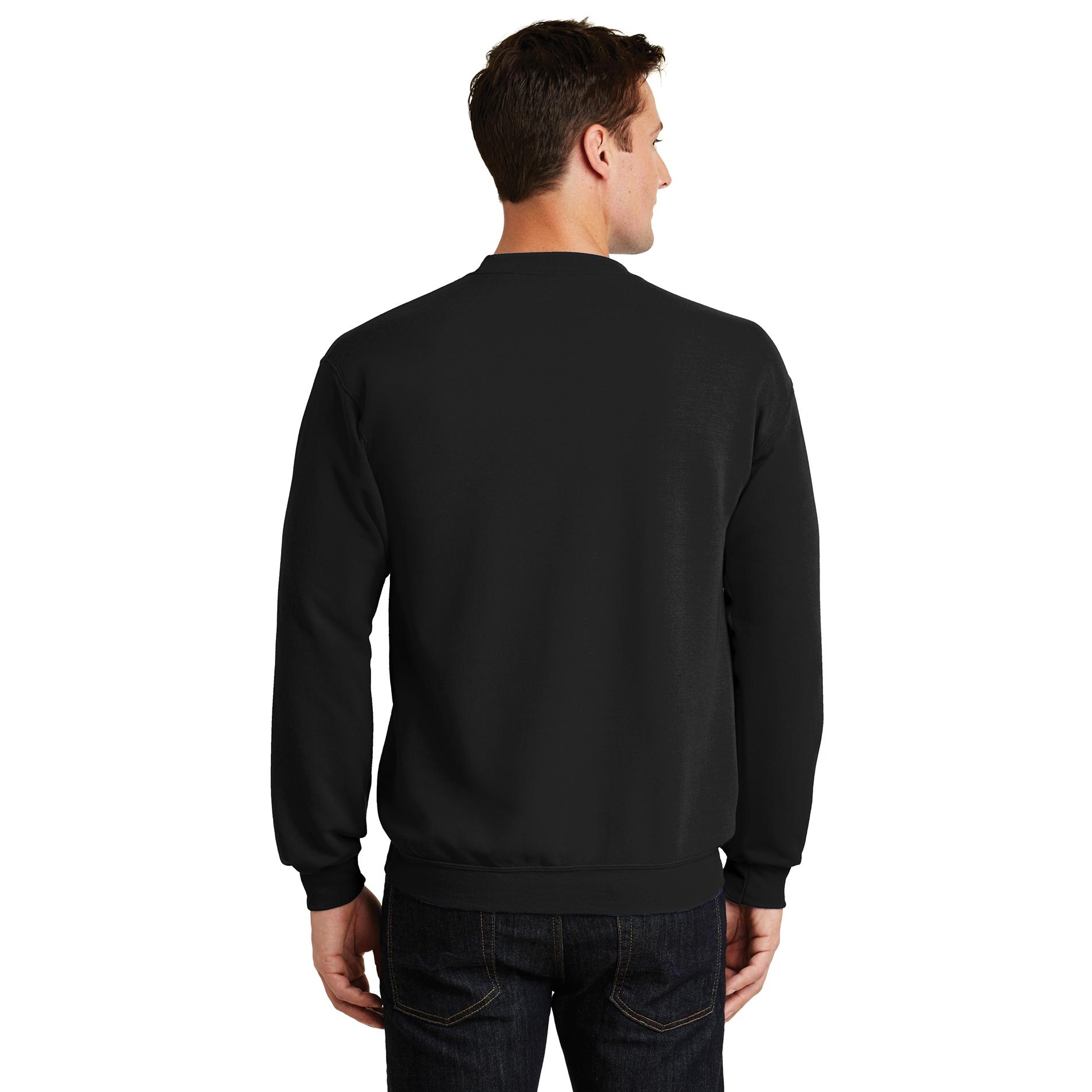 Port & Company PC78 Core Fleece Crewneck Sweatshirt - Jet Black | Full ...