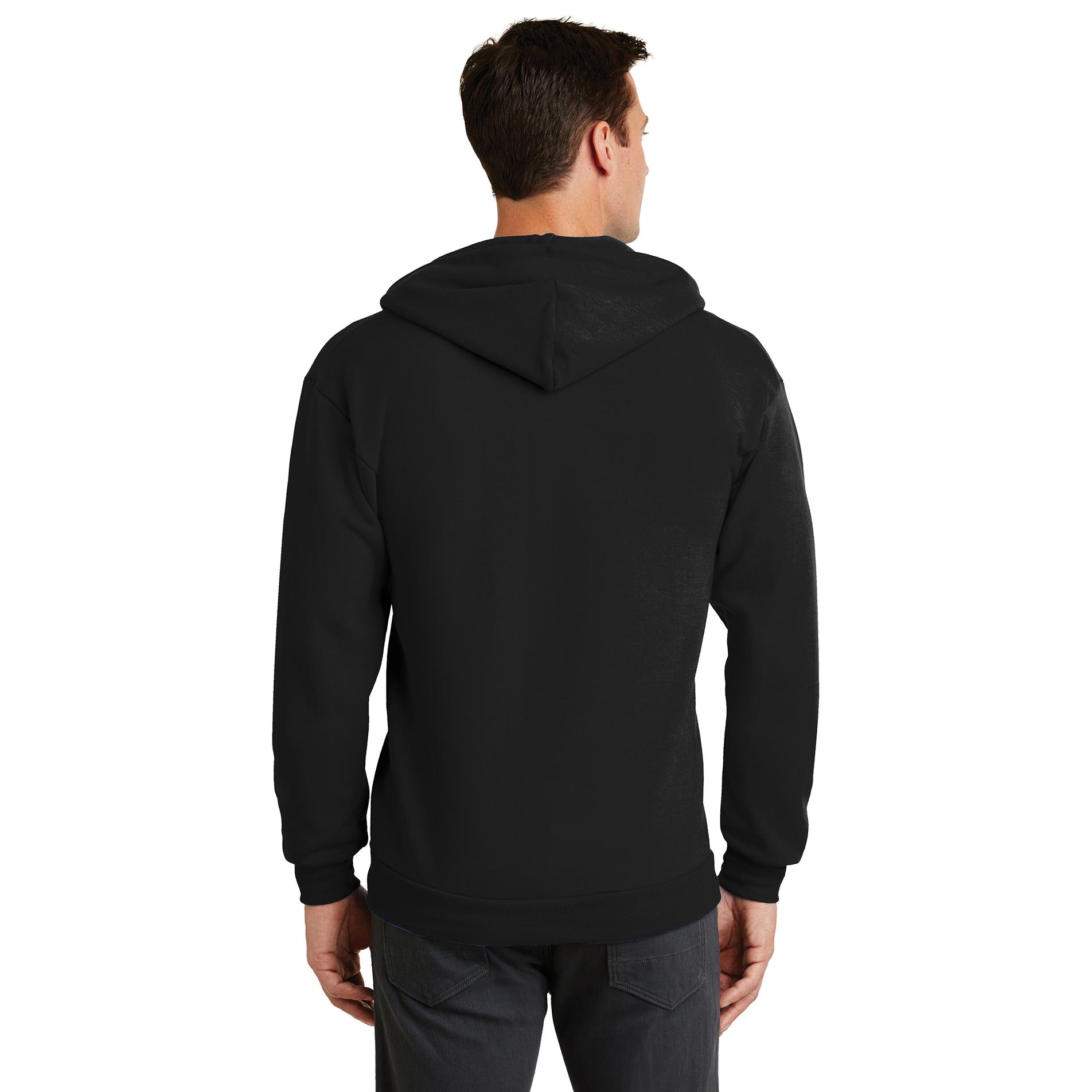 Port & Company PC78ZH Core Fleece Full-Zip Hooded Sweatshirt - Jet