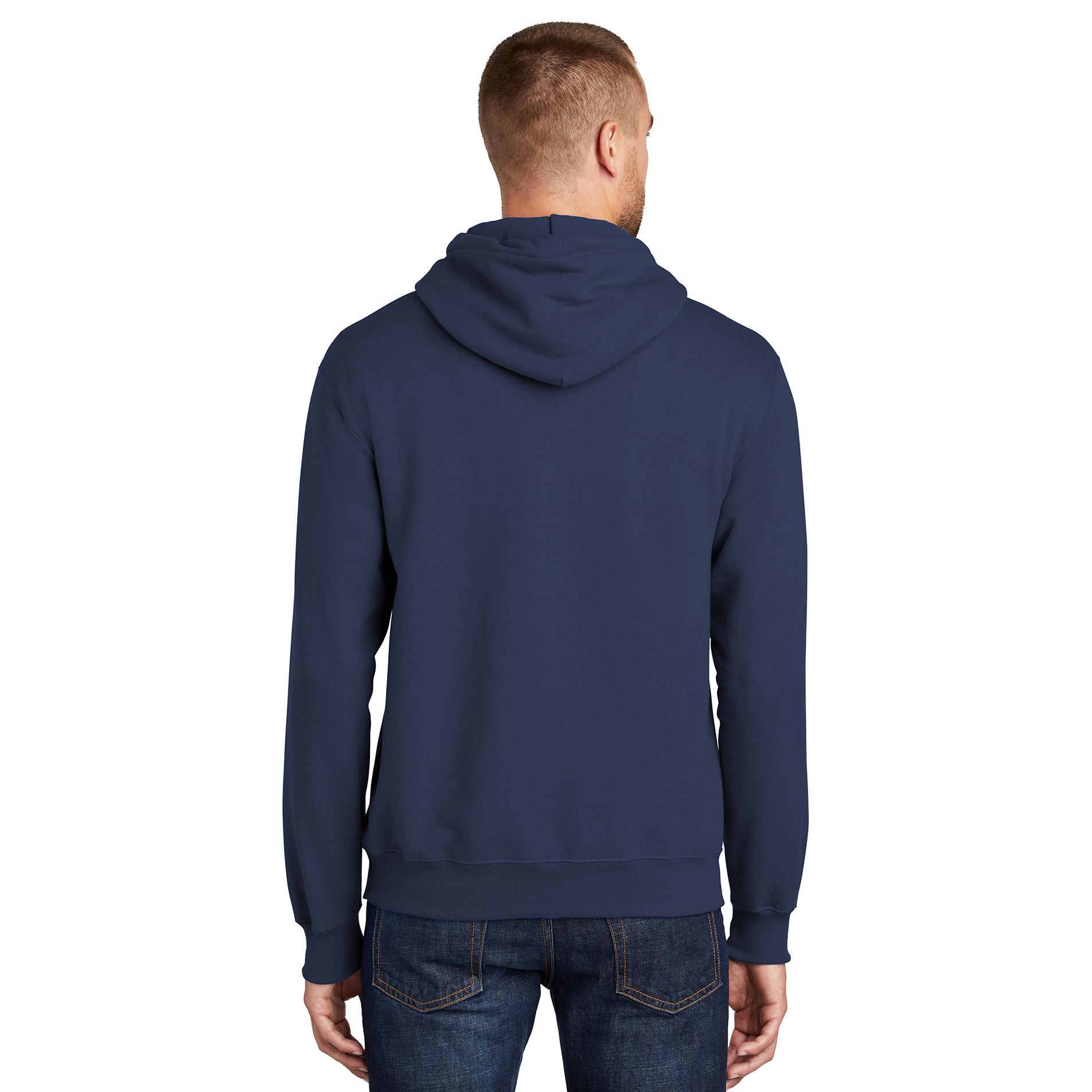 Port & Company PC90H Essential Fleece Pullover Hooded Sweatshirt - Navy ...