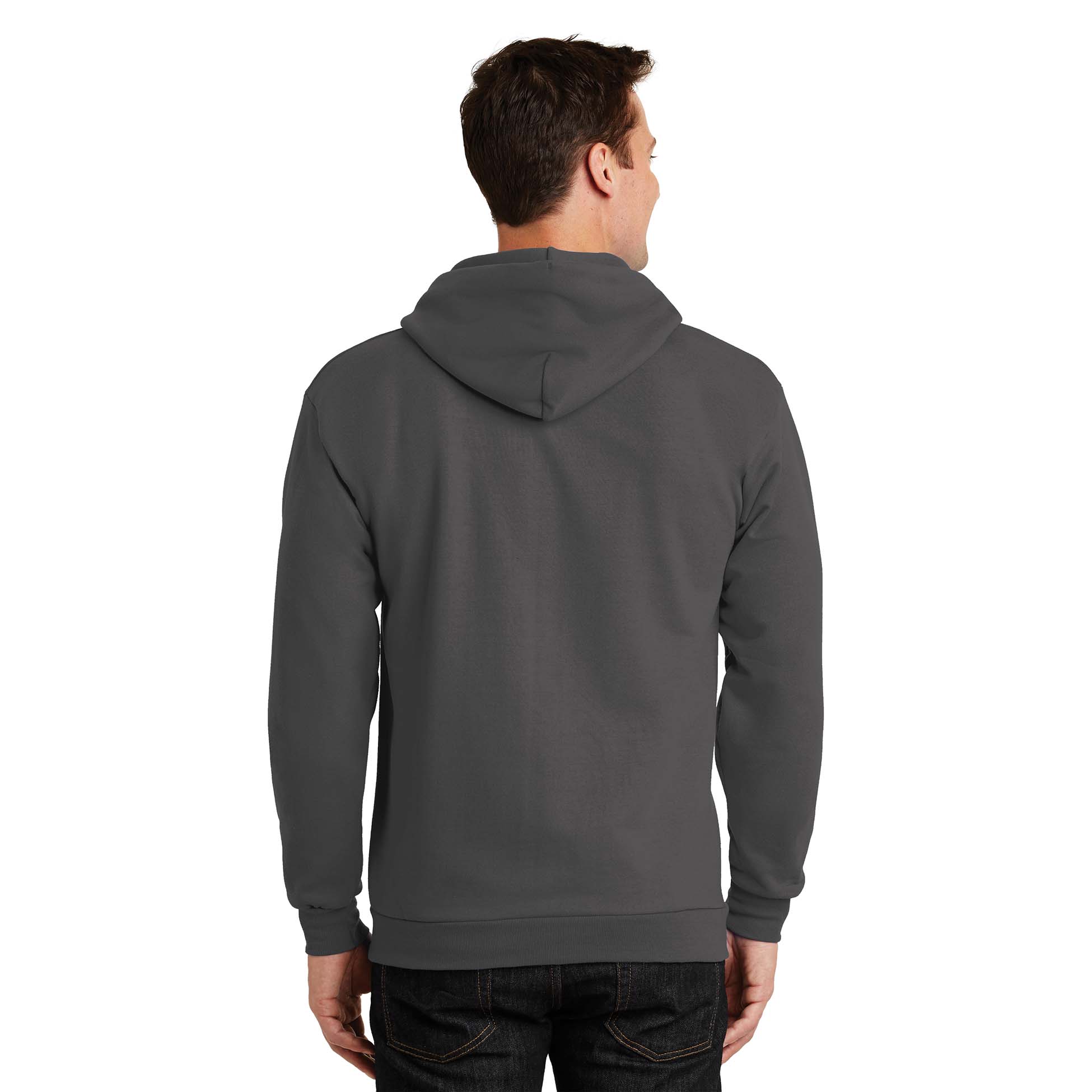 Port & Company PC90ZHT Tall Essential Fleece Full-Zip Hooded Sweatshirt ...