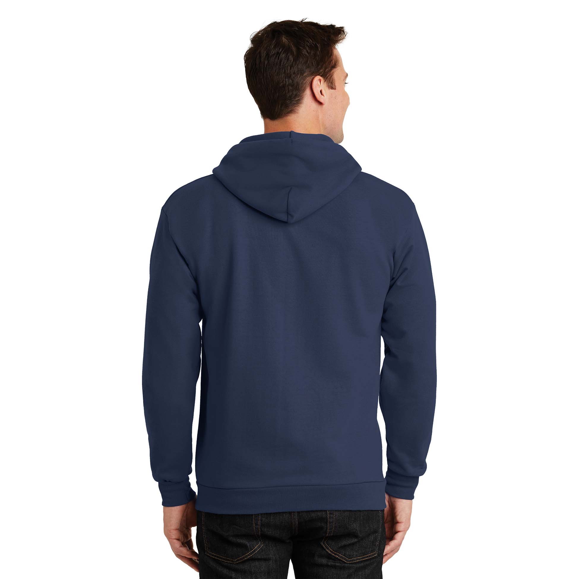 Port & Company PC90ZHT Tall Essential Fleece Full-Zip Hooded Sweatshirt ...