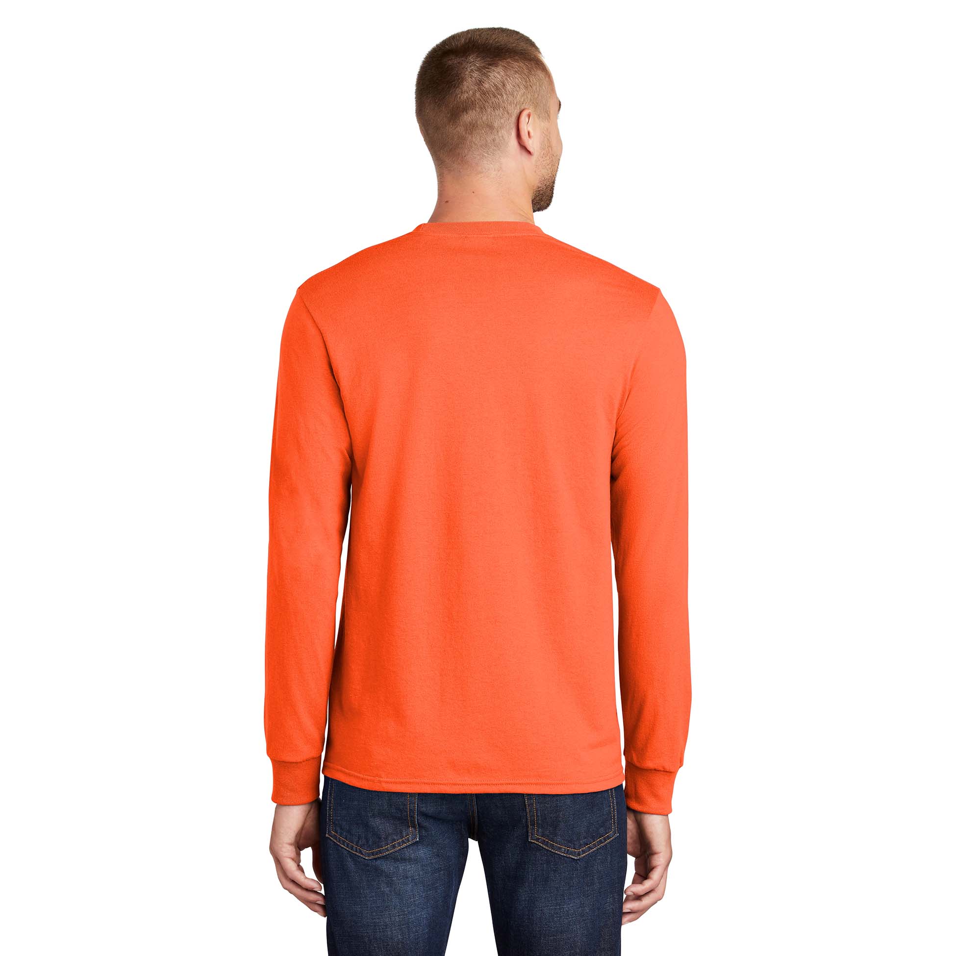 safety orange long sleeve shirt