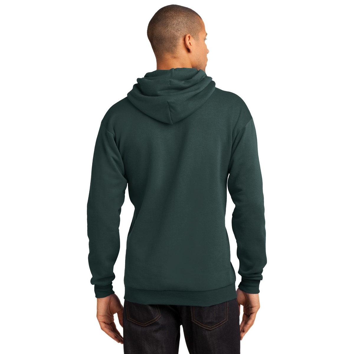 Port & Company PC78H Classic Pullover Hooded Sweatshirt - Dark Green ...