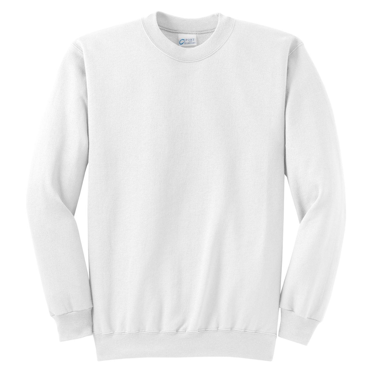 Port & Company PC78 Classic Crewneck Sweatshirt - White | FullSource.com